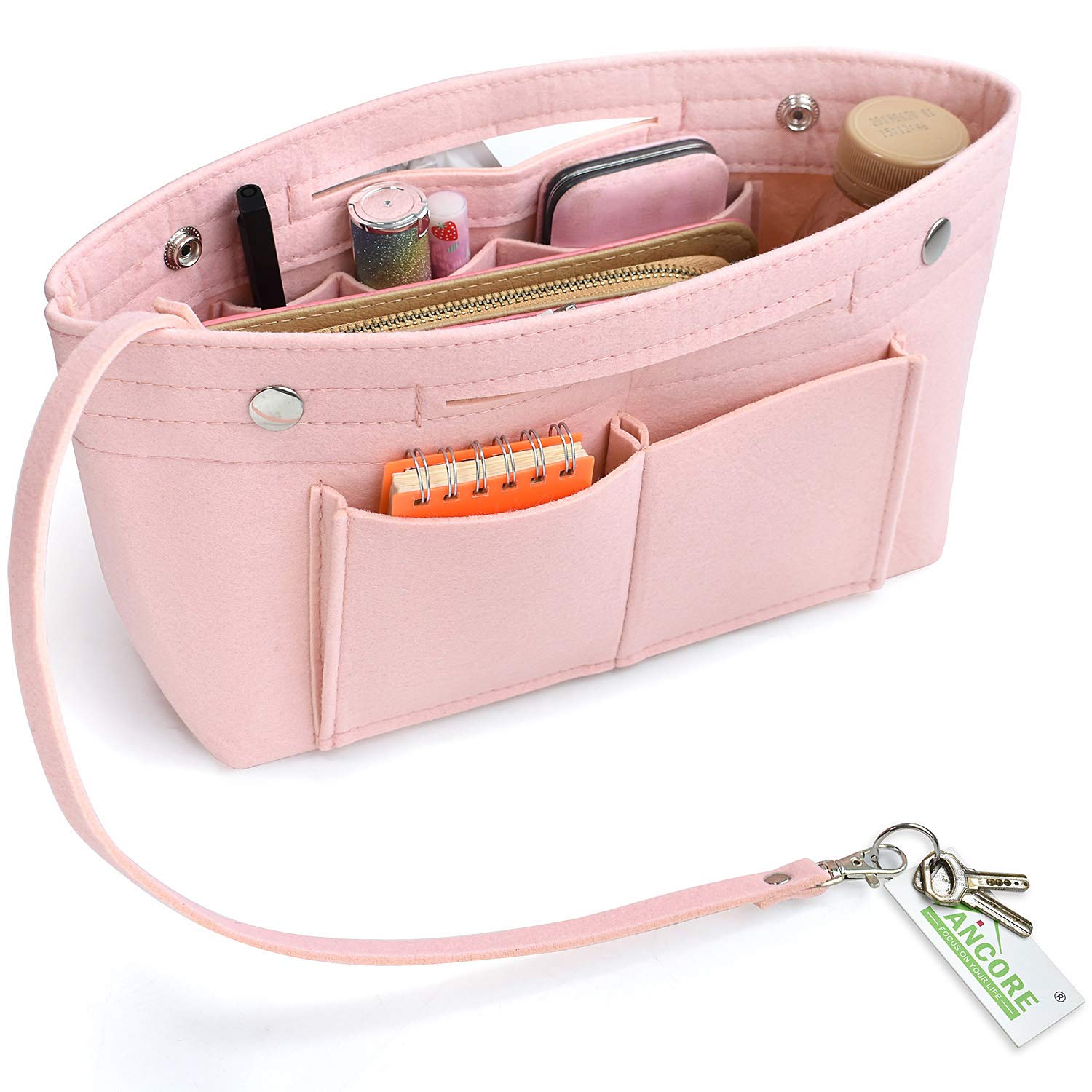 VANCORE Felt Insert Handbag Organizer - Purse Organizer for Travel & Everyday Use - Perfect for Tote Bags, Shoulder Bags & Carry-On Luggage