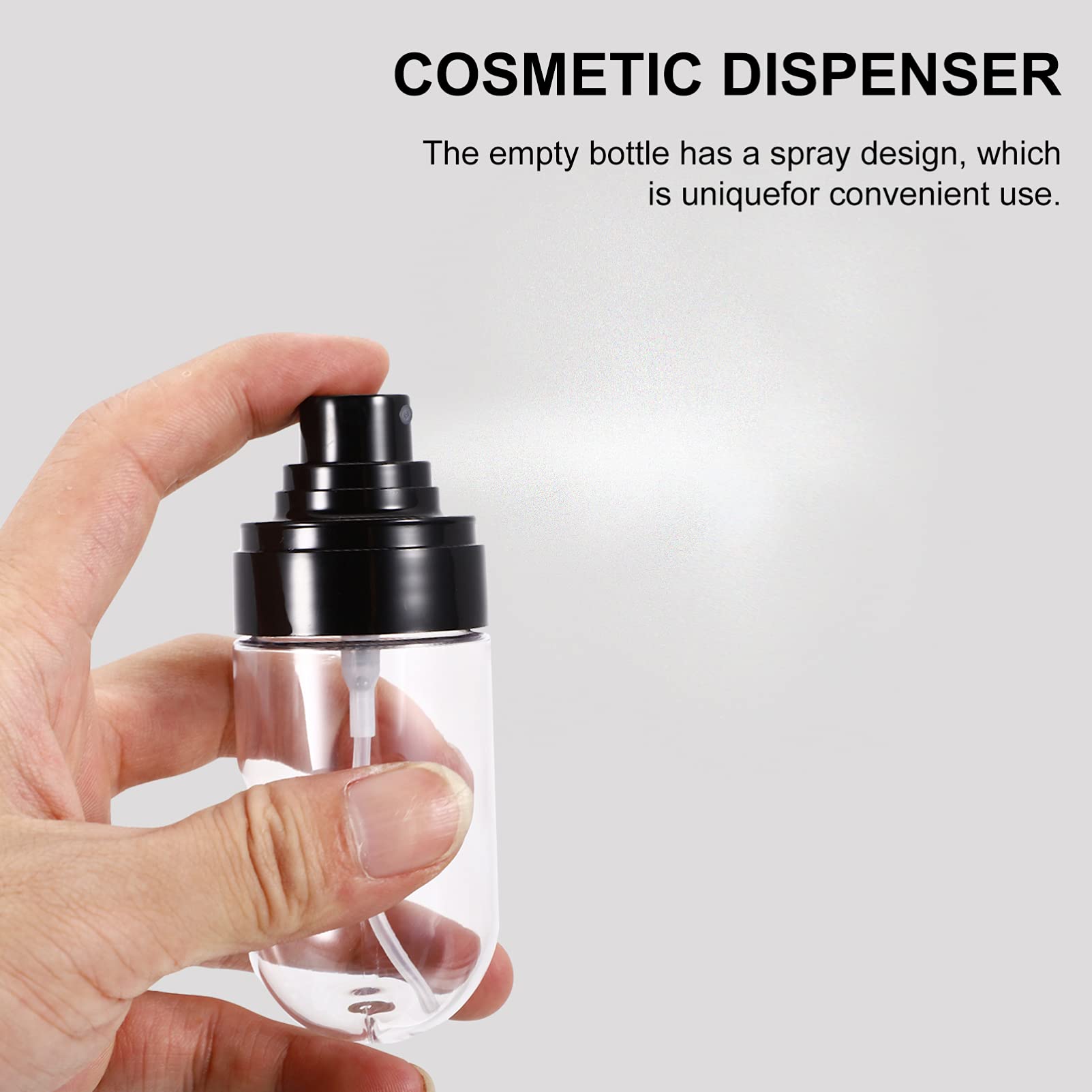 Beaupretty 60ml Fine Mist Spray Bottles - 4 Pack Empty Refillable Travel Size Spray Bottles for Perfume, Essential Oils, Liquids | Portable Cosmetic & Beauty Sprayer for Home, Travel, Gym, Salon Use