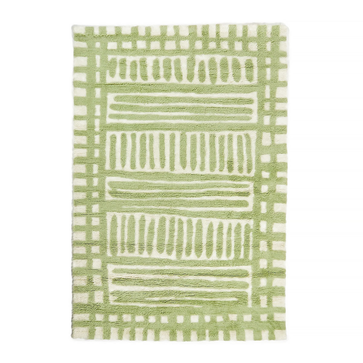 Bonnie Neil Grid Rug - Modern Non-Slip Area Rug for Living Room, Bedroom, Office - Soft & Durable Home Decor for Indoor Spaces