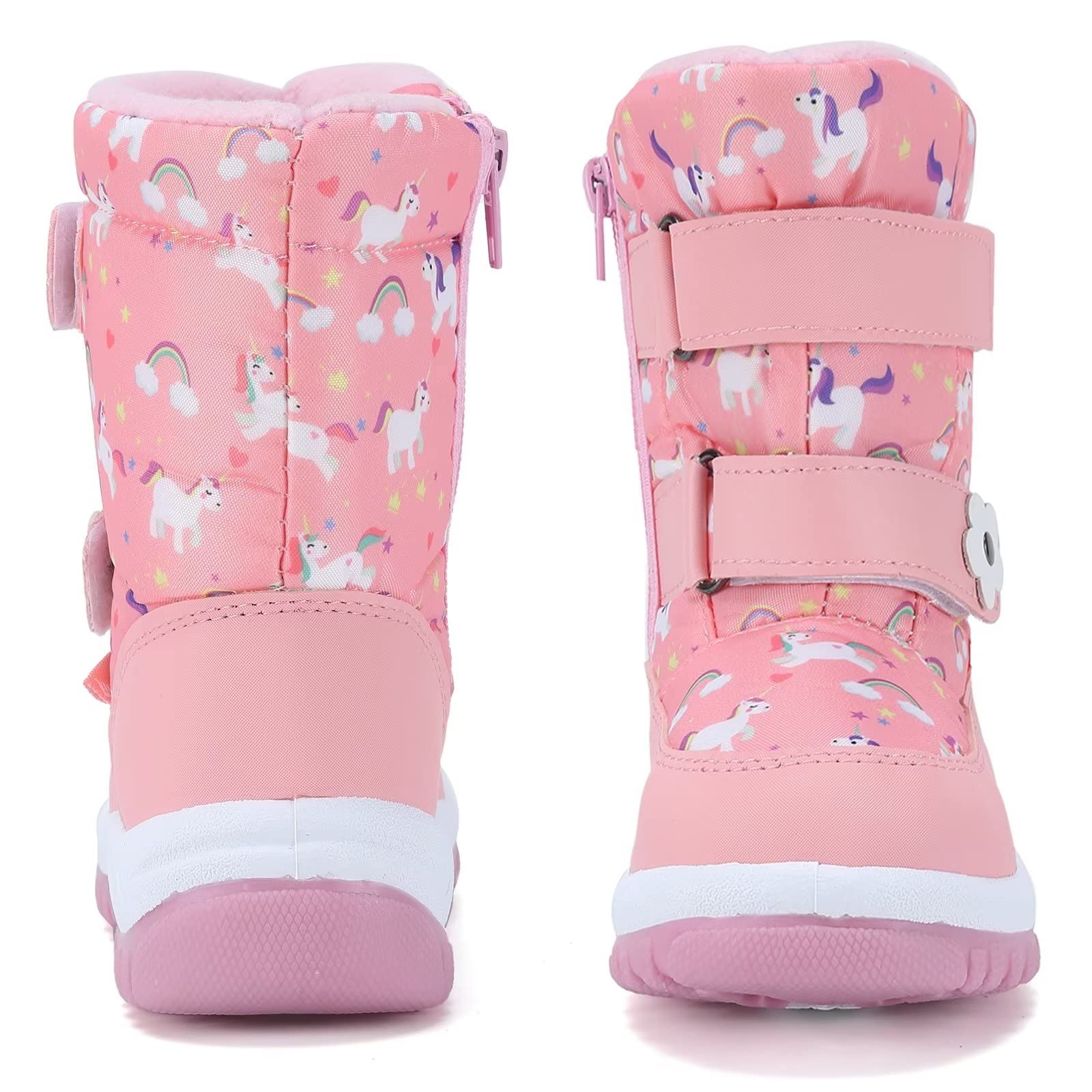 **CIOR Waterproof Winter Snow Boots for Boys & Girls - Fur Lined Warm Toddler & Kids Boots for Outdoor Play, Snowy Days & Cold Weather**