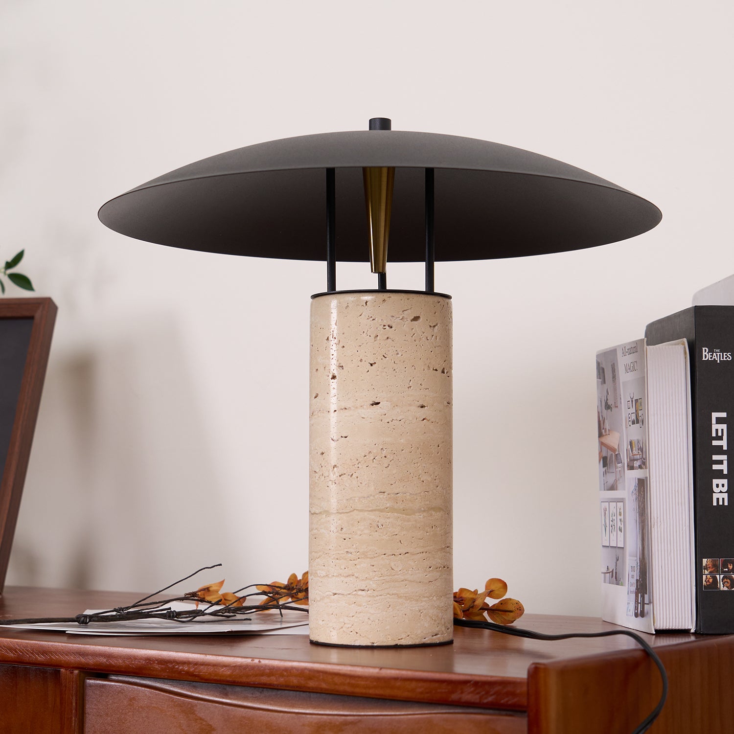 Luna Table Lamp - Modern LED Nightstand Light with Touch Control, Dimmable Warm White Light for Bedroom, Living Room, Office - Perfect for Reading, Relaxing & Decor