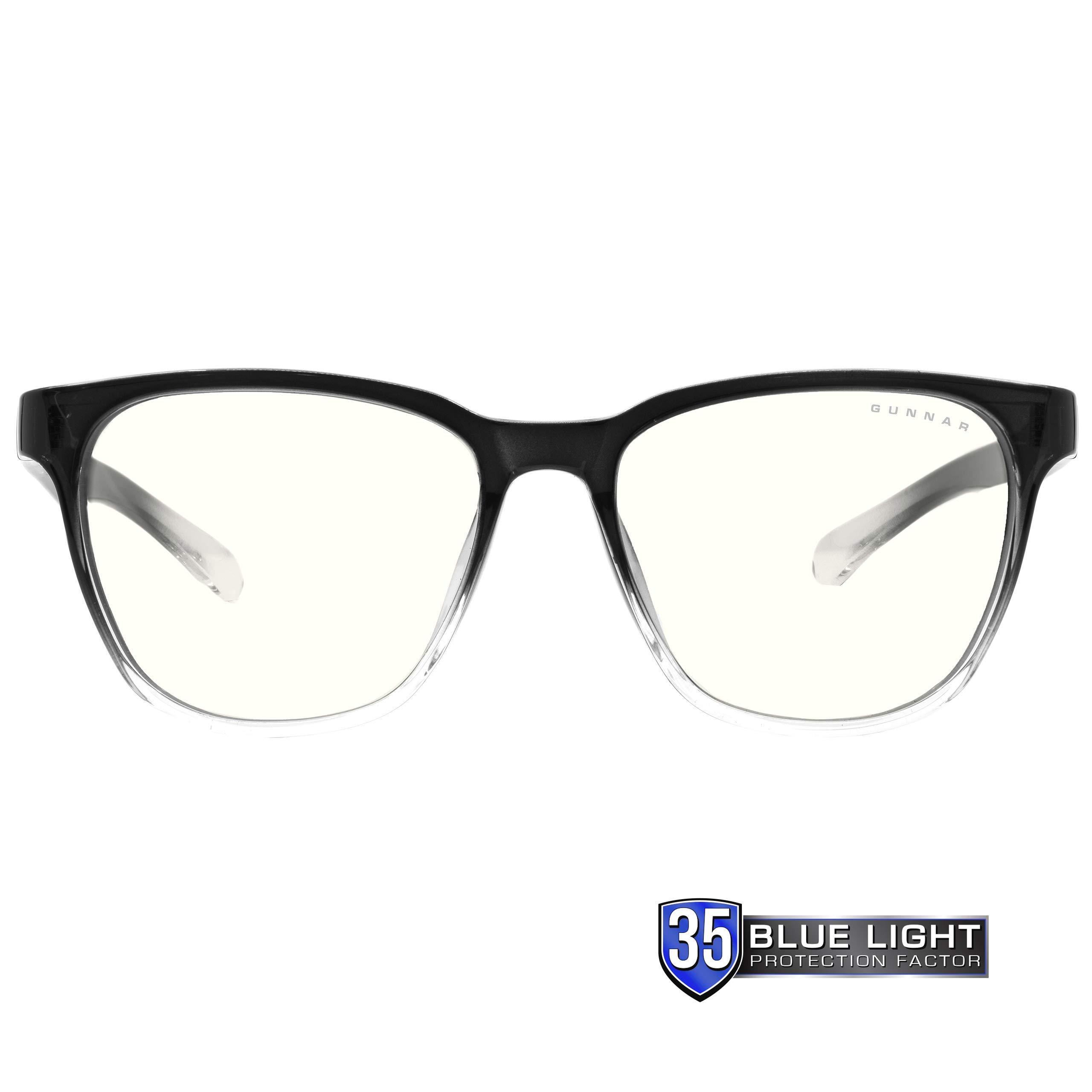 GUNNAR Blue Light Blocking Gaming Glasses for Computer Use - UV Protection Anti Eye Strain Glasses - Berkeley Style - Perfect for Gamers, Programmers & Office Workers