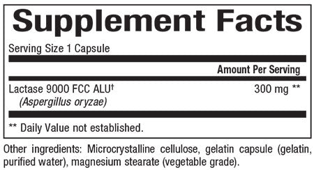 Lactase Enzyme 9000 FCC ALU - Fast-Acting Dairy Digestive Supplement for Lactose Intolerance - Perfect for Enjoying Milk, Cheese & Ice Cream Without Discomfort