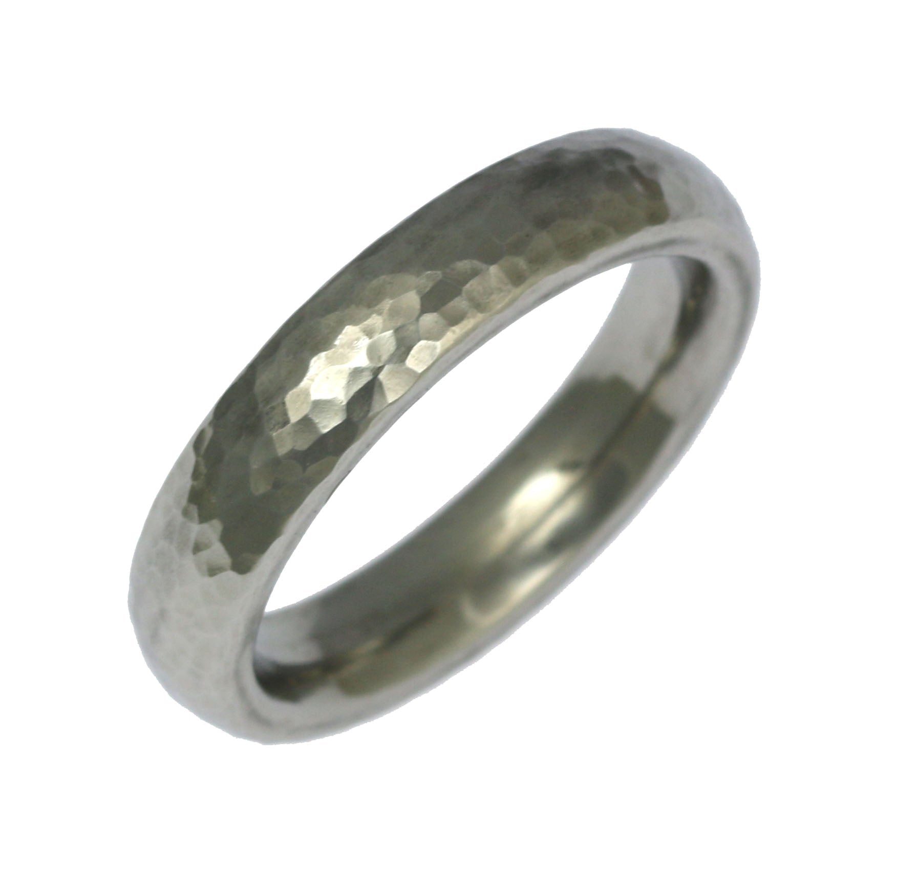 5mm Hammered Domed Stainless Steel Men's Ring - Durable & Hypoallergenic Wedding Band for Men - Perfect for Everyday Wear, Gifts & Special Occasions