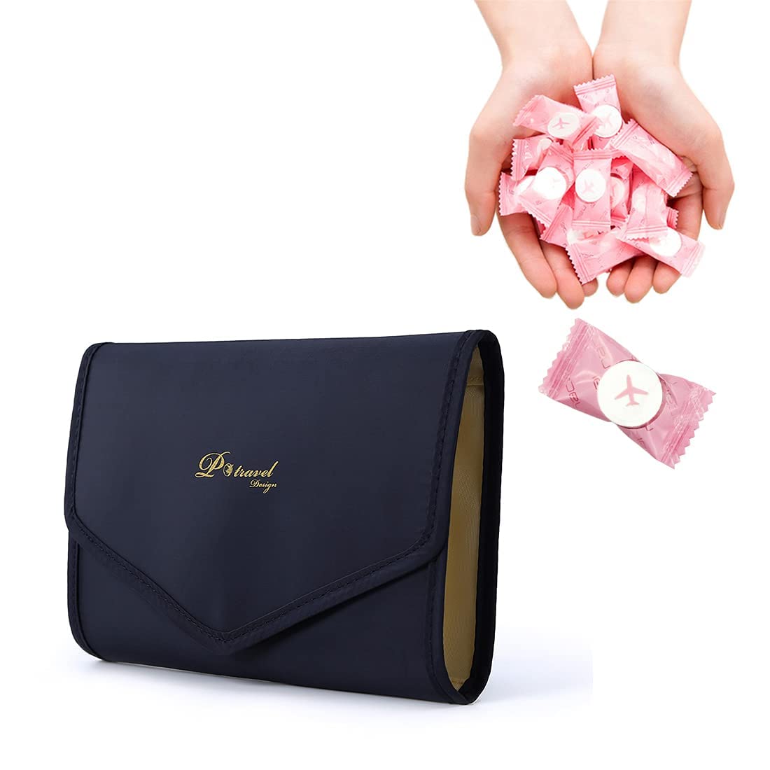 VanFn Disposable Towel & Jewelry Travel Organizer Roll - Compact Foldable Jewelry Storage Case for Women | Perfect for Rings, Necklaces, Earrings, Bracelets, Watches & Brooches | Ideal for Travel, Vacation & Daily Organization