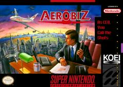 Aerobiz (LS Flaw) Super Nintendo Game - Classic Business Simulation for SNES | Perfect for Retro Gaming Enthusiasts & Aviation Fans