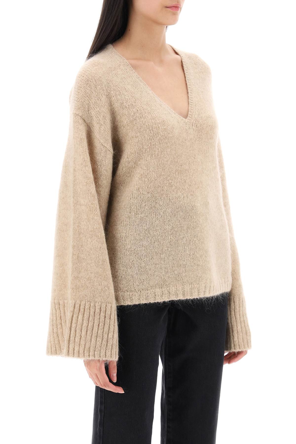 By Malene Birger Women's Wool & Mohair Cimone Sweater - Cozy Winter Pullover for Casual Outings & Office Wear