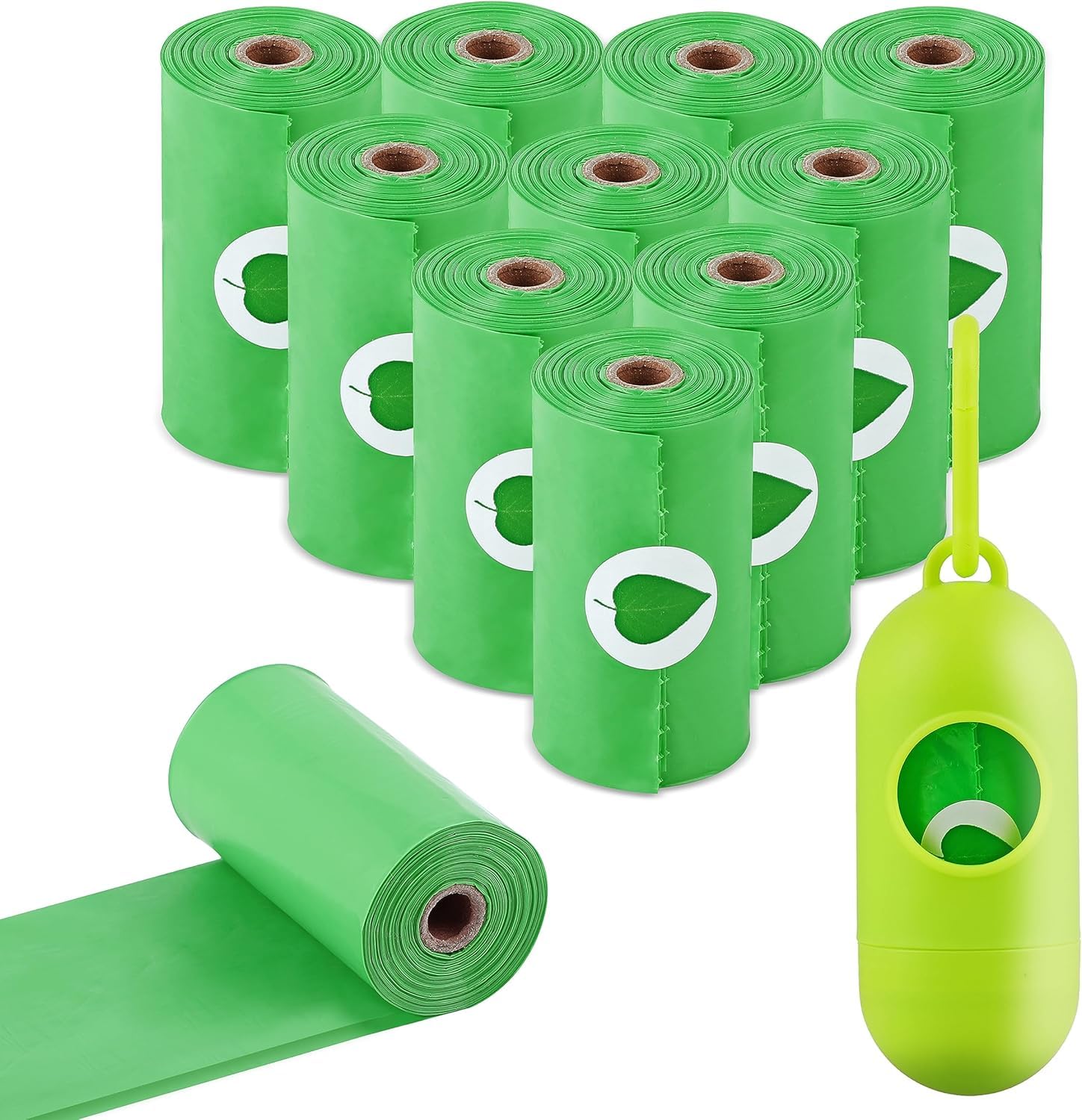 **Eco-Friendly Dog Poop Bags with Dispenser - Extra Thick, Leak-Proof & Lavender Scented Pet Waste Bags (150 Count) - Perfect for Walks, Travel & Backyard Cleanup**