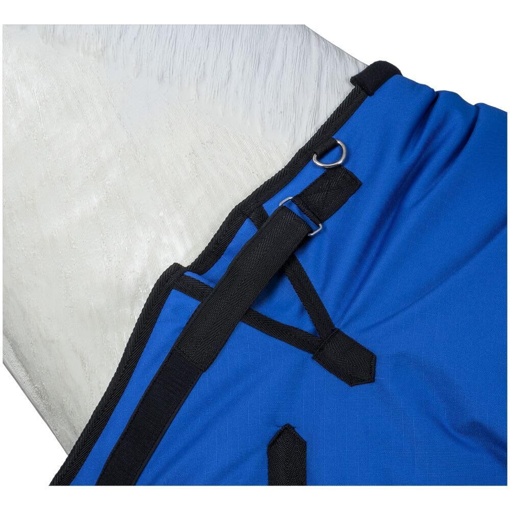 Tough 1 600D Snuggit Horse Blanket - Heavy Duty Waterproof Turnout Blanket for Winter & Stable Use - Perfect for Cold Weather Riding and Horse Care