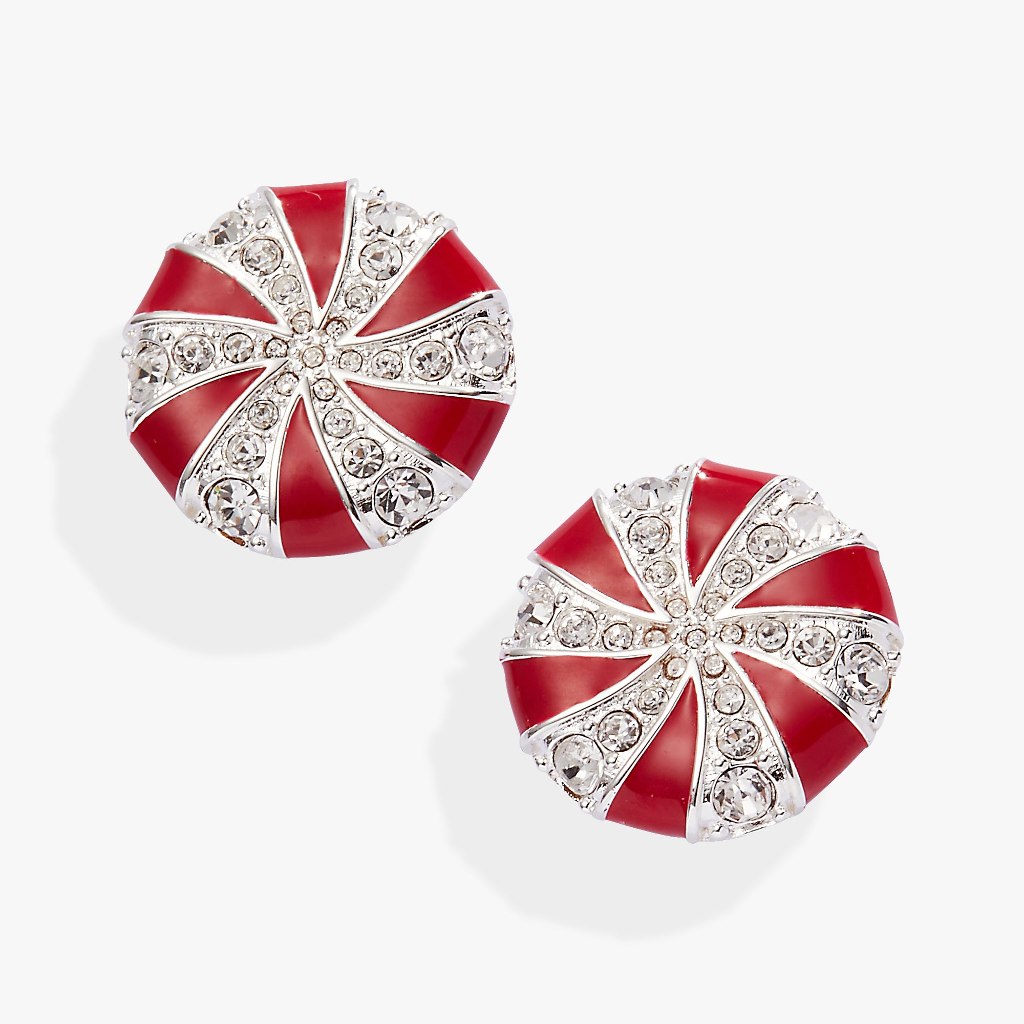 Festive Peppermint Candy Drop Earrings - Christmas Holiday Jewelry Gift for Women - Perfect for Parties, Gift Exchanges & Winter Celebrations