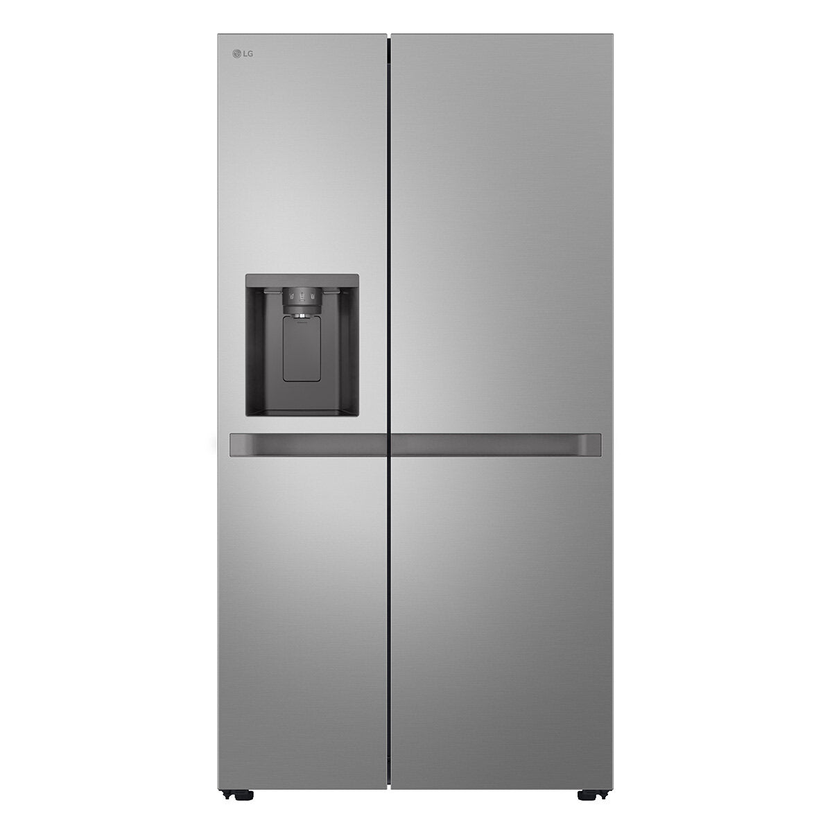 LG 641L Side by Side Refrigerator with Non-Plumbed Ice & Water Dispenser - Stainless Steel (Model GS-N599PL) - Perfect for Large Families & Open-Concept Kitchens