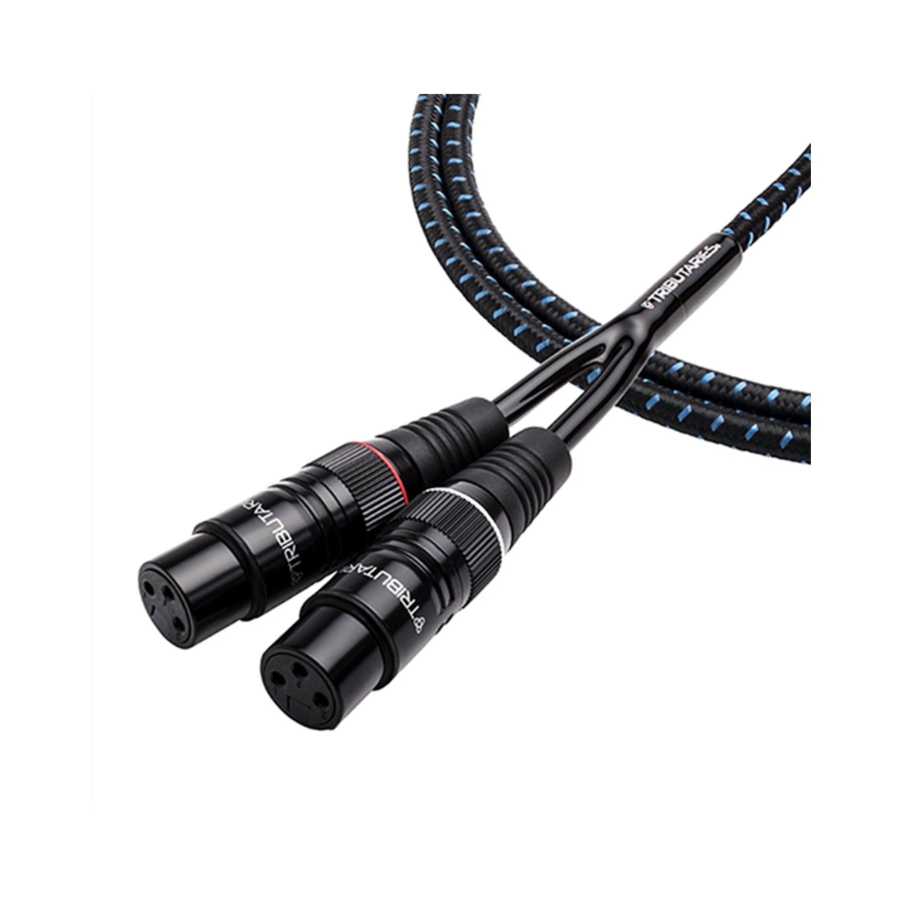 Tributaries Model 4AB Premium Balanced XLR Audio Cable Pair - Professional Studio & Home Audio Equipment for Microphones, Mixers & Speakers