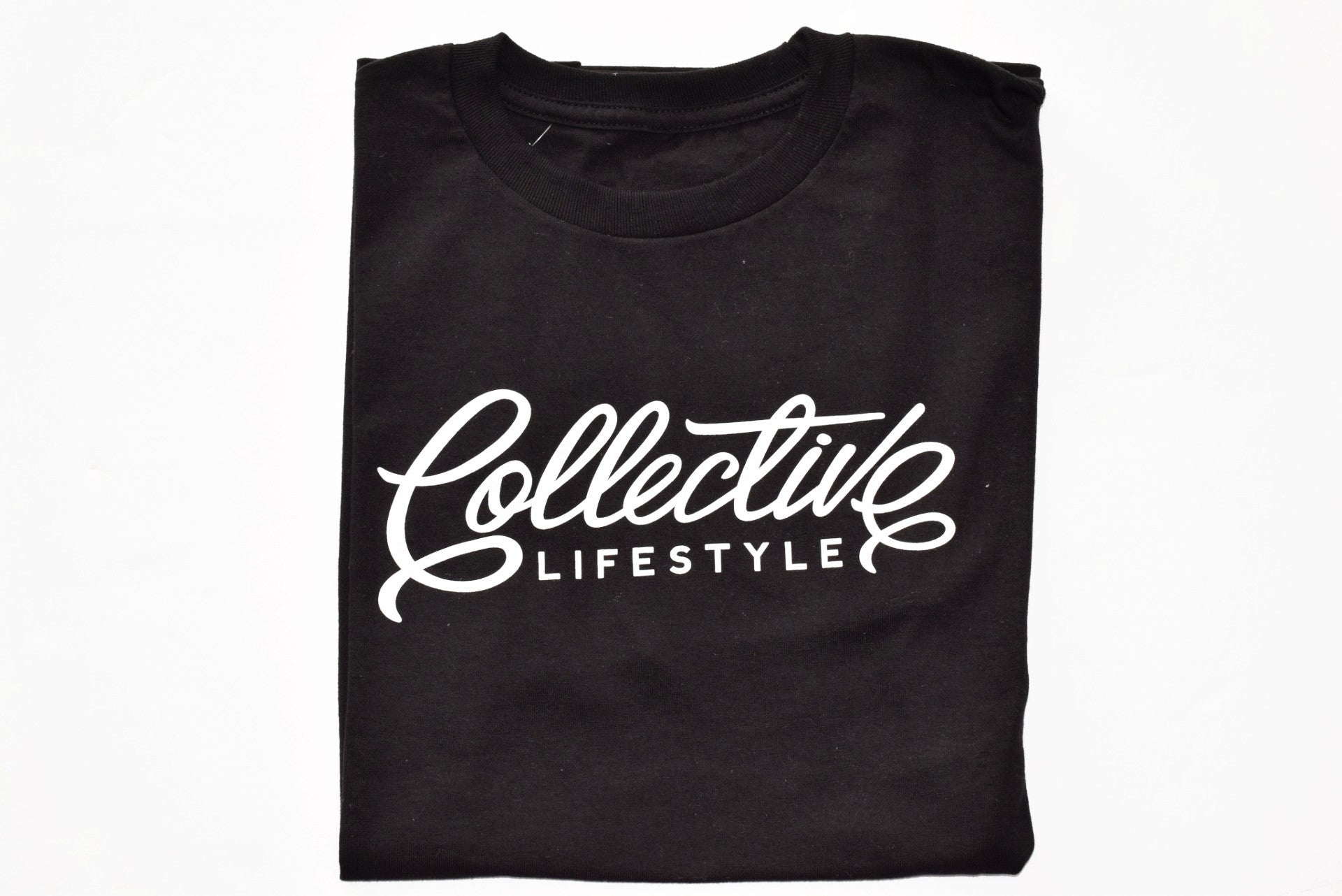 Collective Lifestyle Black Script Tee - Stylish Graphic T-Shirt for Men & Women | Soft Cotton Casual Shirt for Everyday Wear | Perfect for Streetwear, Outings & Relaxing at Home
