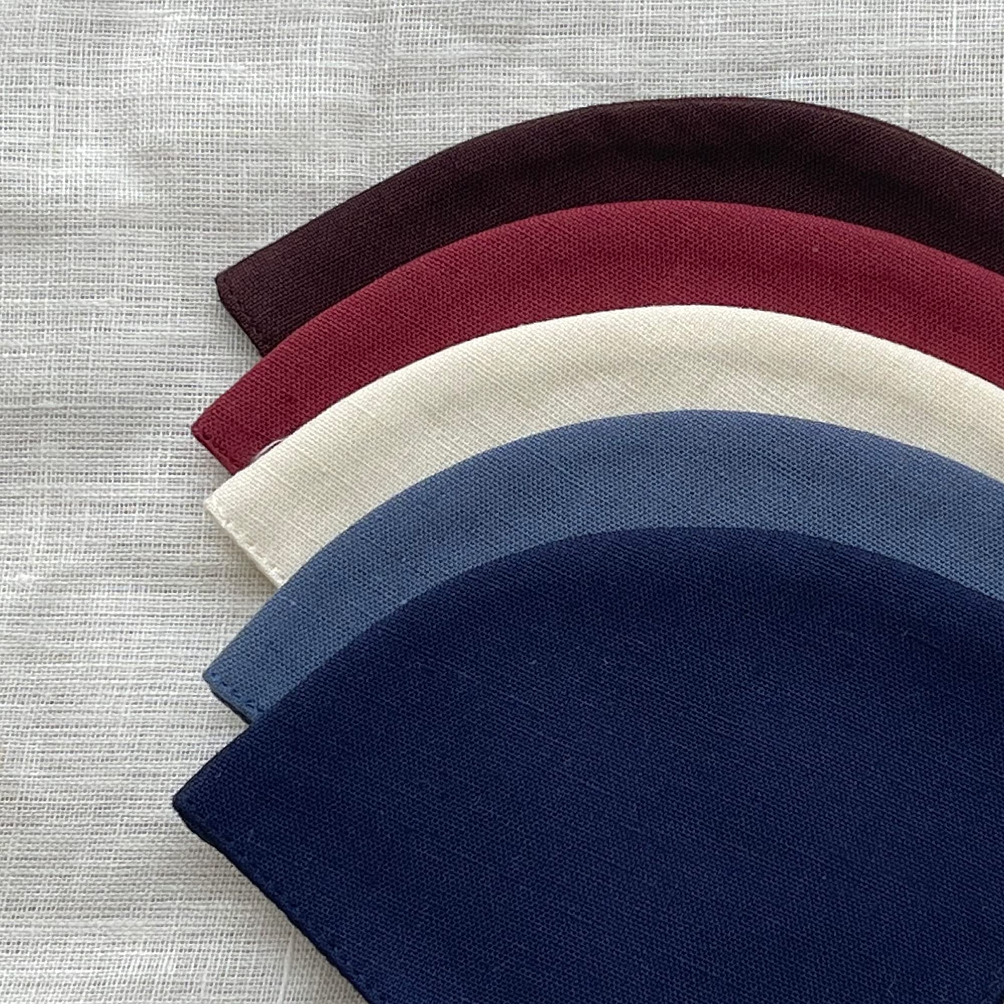 5-Pack Vintage American Cotton Linen 3-Layer Washable Reusable Face Masks for Daily Use, Travel & Outdoor Activities