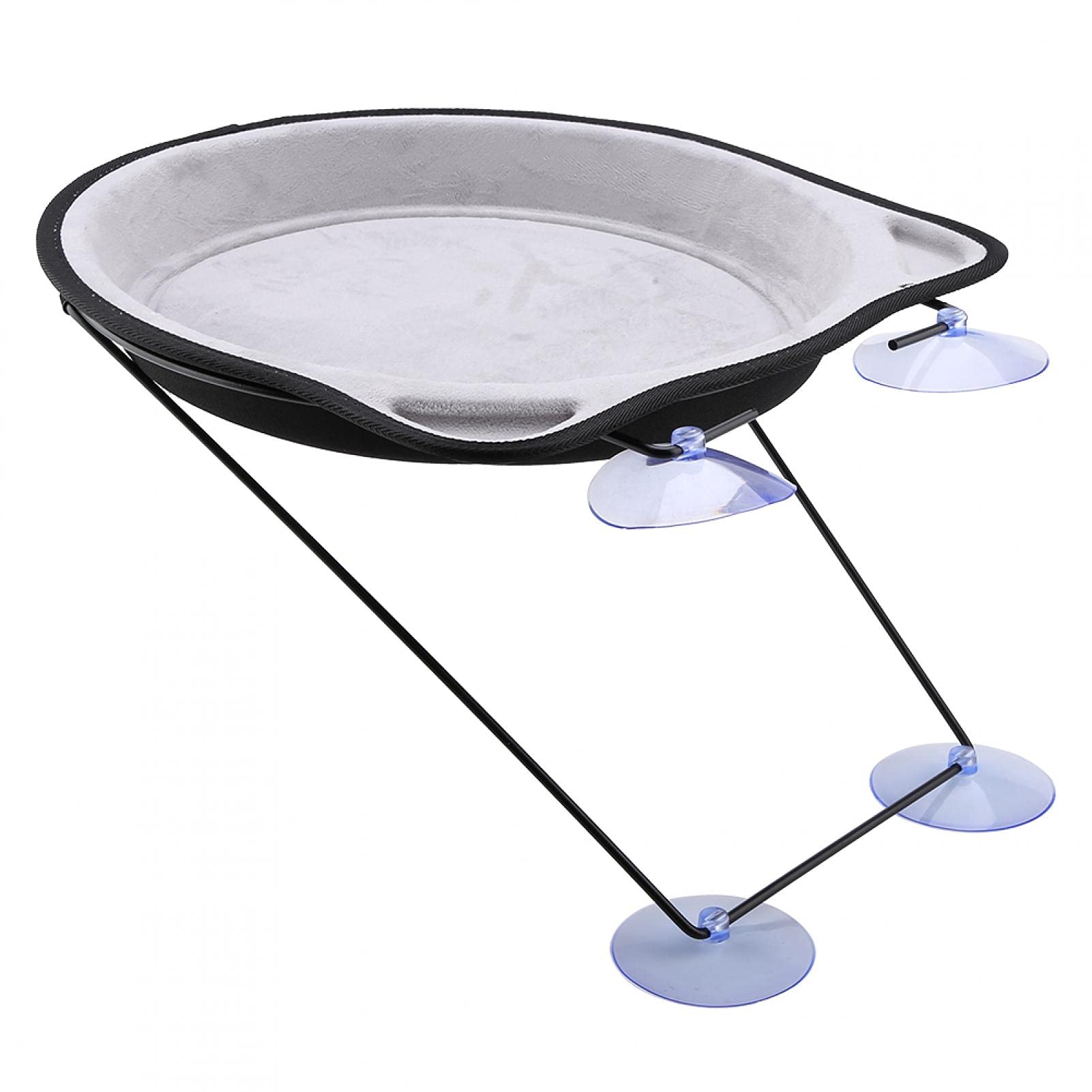 ZYHHDP Cat Window Hammock Bed - Gray Suction Cup Mounted Pet House for Cats - Perfect for Windowsill Lounging & Sunbathing