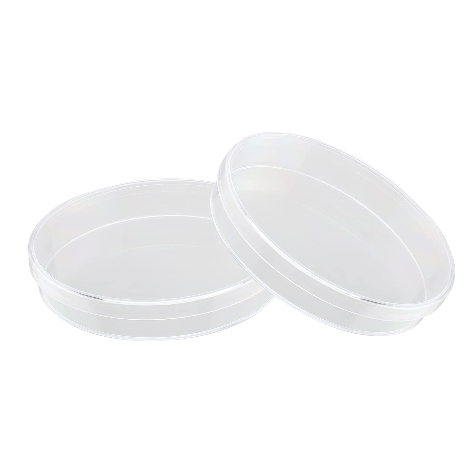 Othmro 10Pcs Plastic Petri Dishes with Lid, 4.72x0.79inch Lab Petri Dishes for Cell Culture, Science Experiments, Biological Research & School Projects - Perfect for Microbiology Studies, Classroom Labs & STEM Activities