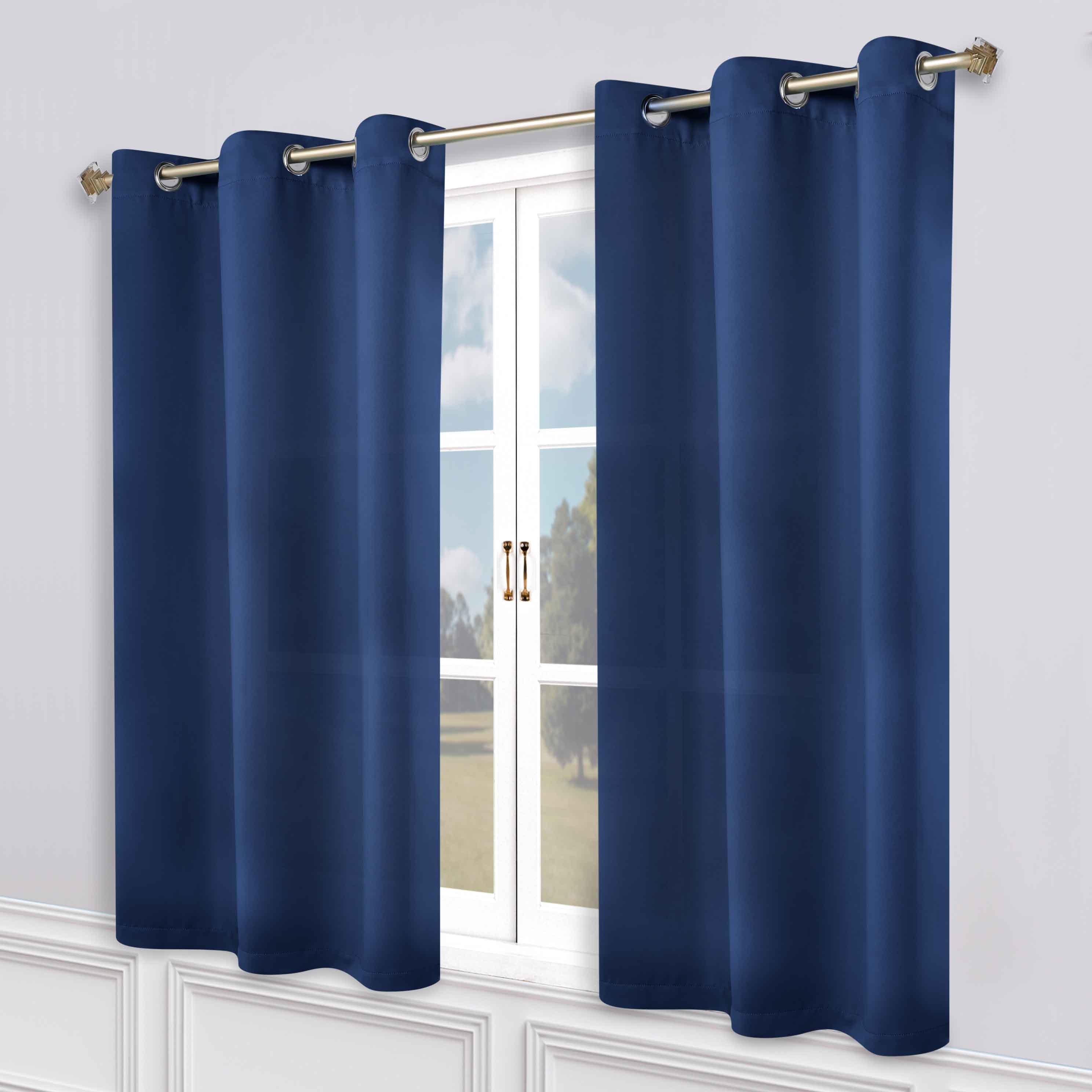 Machine Washable Blackout Curtains for Bedroom - Solid Room Darkening Window Drapes (Set of 2 Panels) - Perfect for Home Theater, Nursery & Light Sleepers