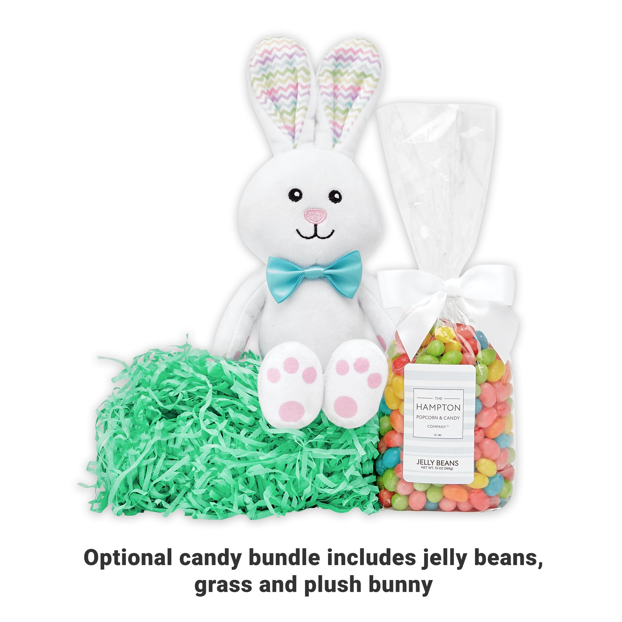 Personalized Easter Basket for Kids - Custom Fillable Wicker Basket with Aqua Bunny Faces - Easter Basket Stuffers for Boys & Girls - Perfect for Easter Egg Hunts, Gift Giving & Holiday Decor