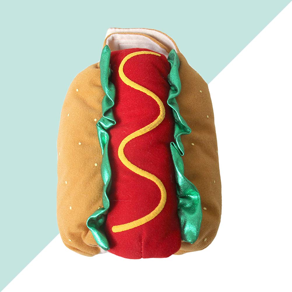 Funny Hot Dog Costume for Small Dogs - XS Pet Halloween & Christmas Dress Up Outfit for Cosplay Parties | Perfect for Halloween, Christmas, and Pet Costume Contests