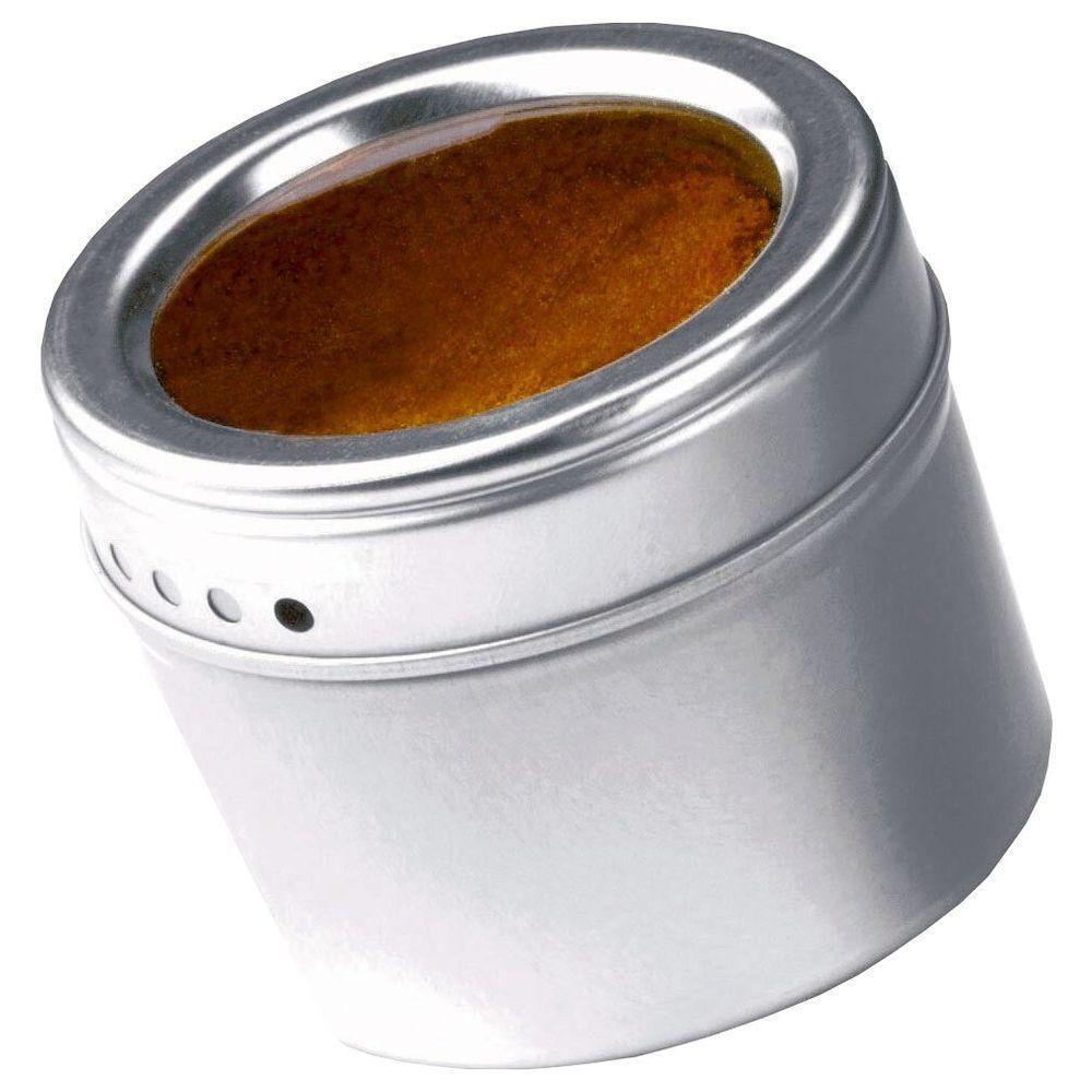 Magnetic Spice Jars with Lids - 12 Pack Airtight Stainless Steel Spice Containers for Kitchen, Pantry & Refrigerator Organization - Perfect for Cooking, Baking & Meal Prep
