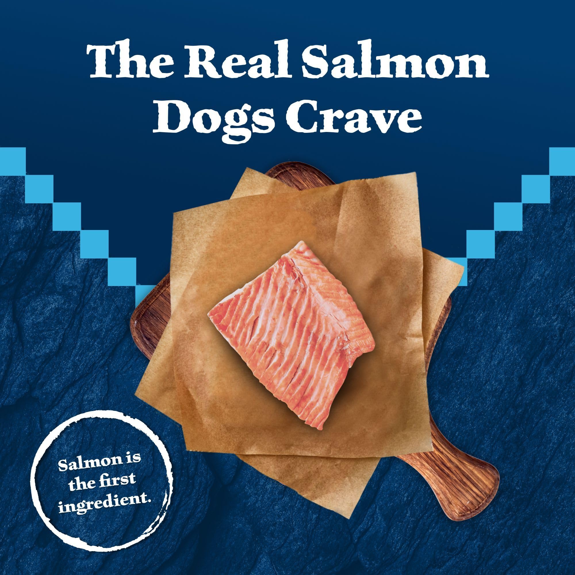 Blue Buffalo Wilderness Trail Treats Crunchy Grain-Free Dog Biscuits - High Protein Natural Salmon Recipe Dog Treats (24oz Bag) - Perfect for Training, Rewards & Outdoor Adventures