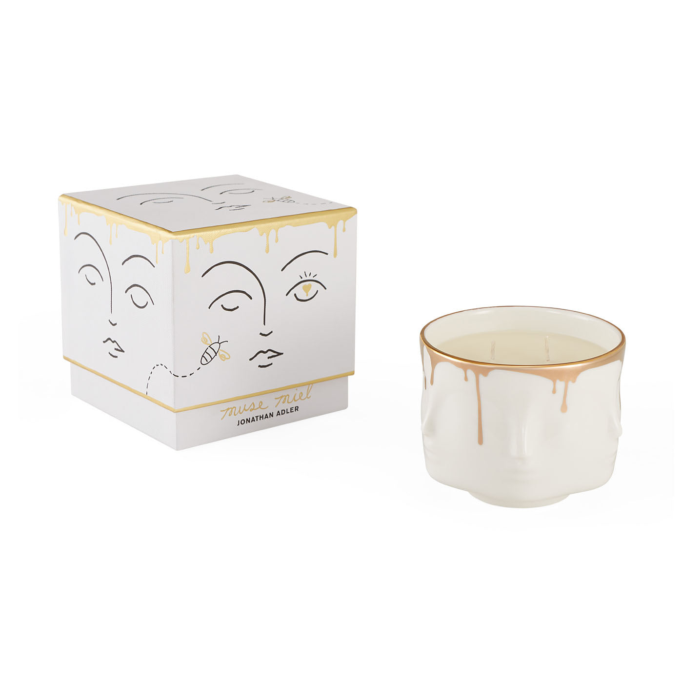 Muse Miel Scented Candle - Natural Beeswax Aromatherapy Candle for Relaxation, Meditation & Home Decor | Perfect for Bedroom, Bathroom & Yoga Studio