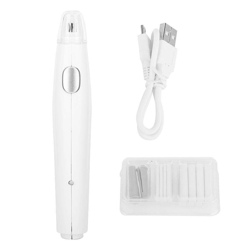 Electric Eraser - USB Rechargeable & Refillable Eraser with 16 Replacement Refills (White) | Perfect for Artists, Students & Office Work | Sketching, Homework Corrections & Document Editing