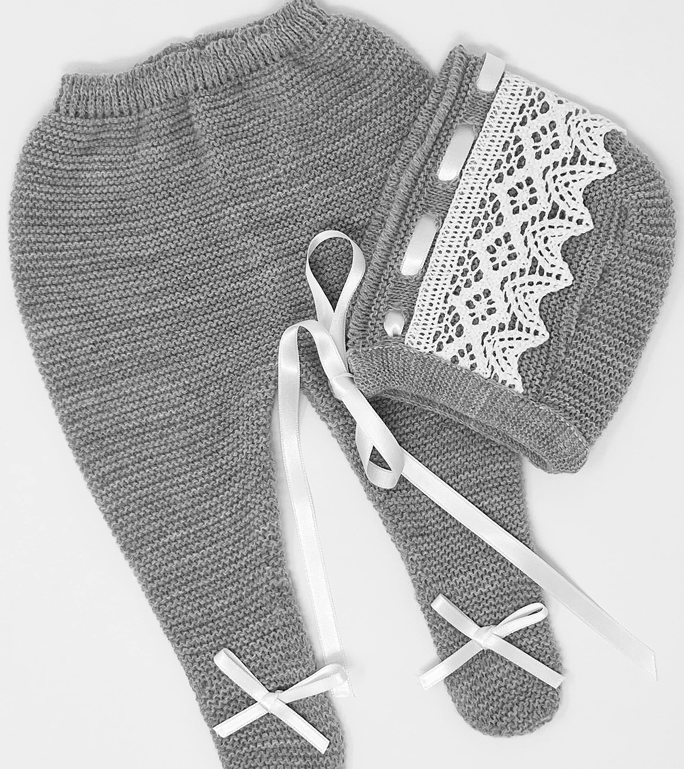 Newborn Baby Knitted Clothes Set - Soft Cotton Coming Home Outfit for Boys & Girls | Perfect for Hospital Photos, Christening & First Birthday
