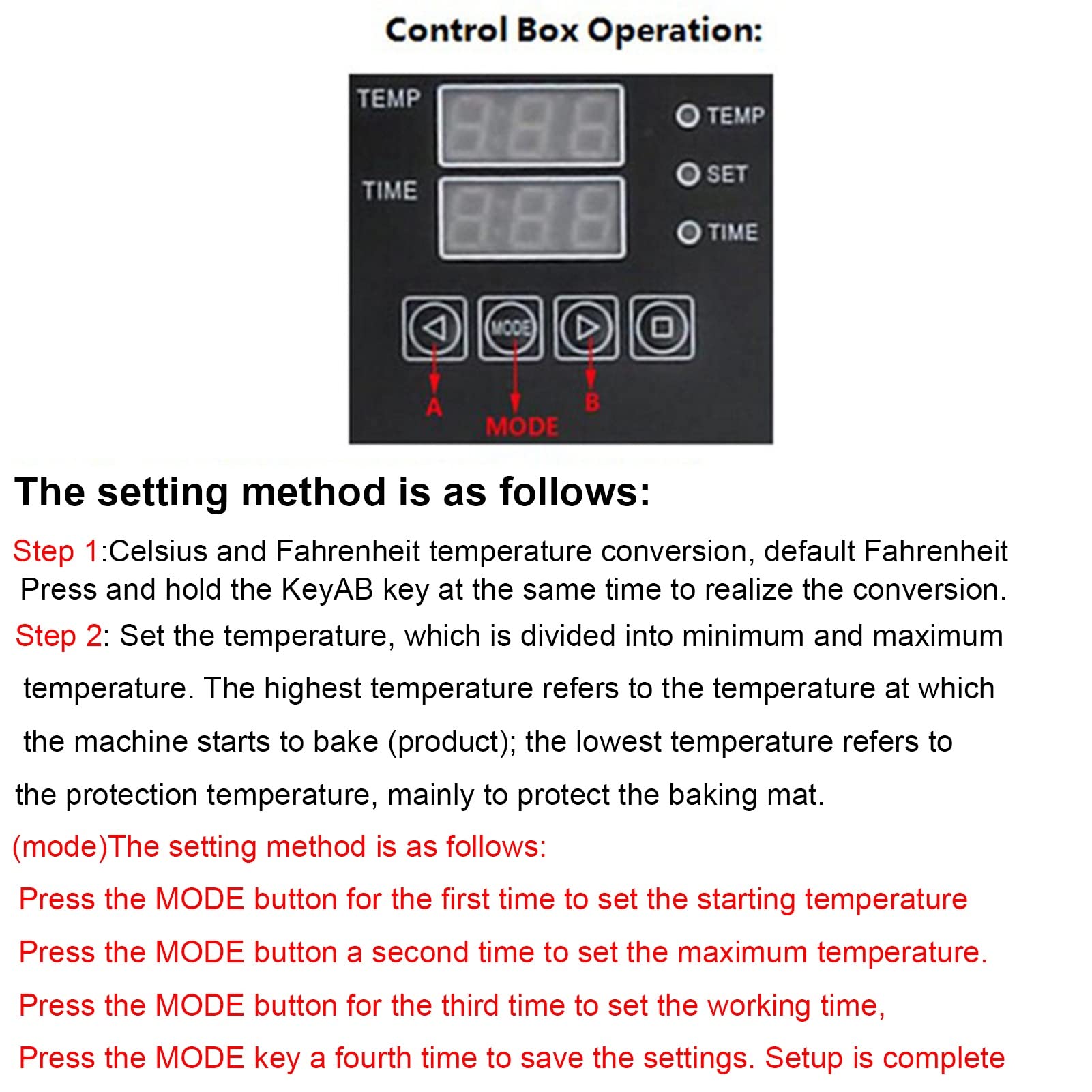 Heat Sensitive LED Digital Box Controller for Sublimation Heat Press Machine – Perfect for T-Shirts, Hats, Plates, Mugs & Cups – Swing Away Heat Transfer Printing for DIY & Small Business Projects