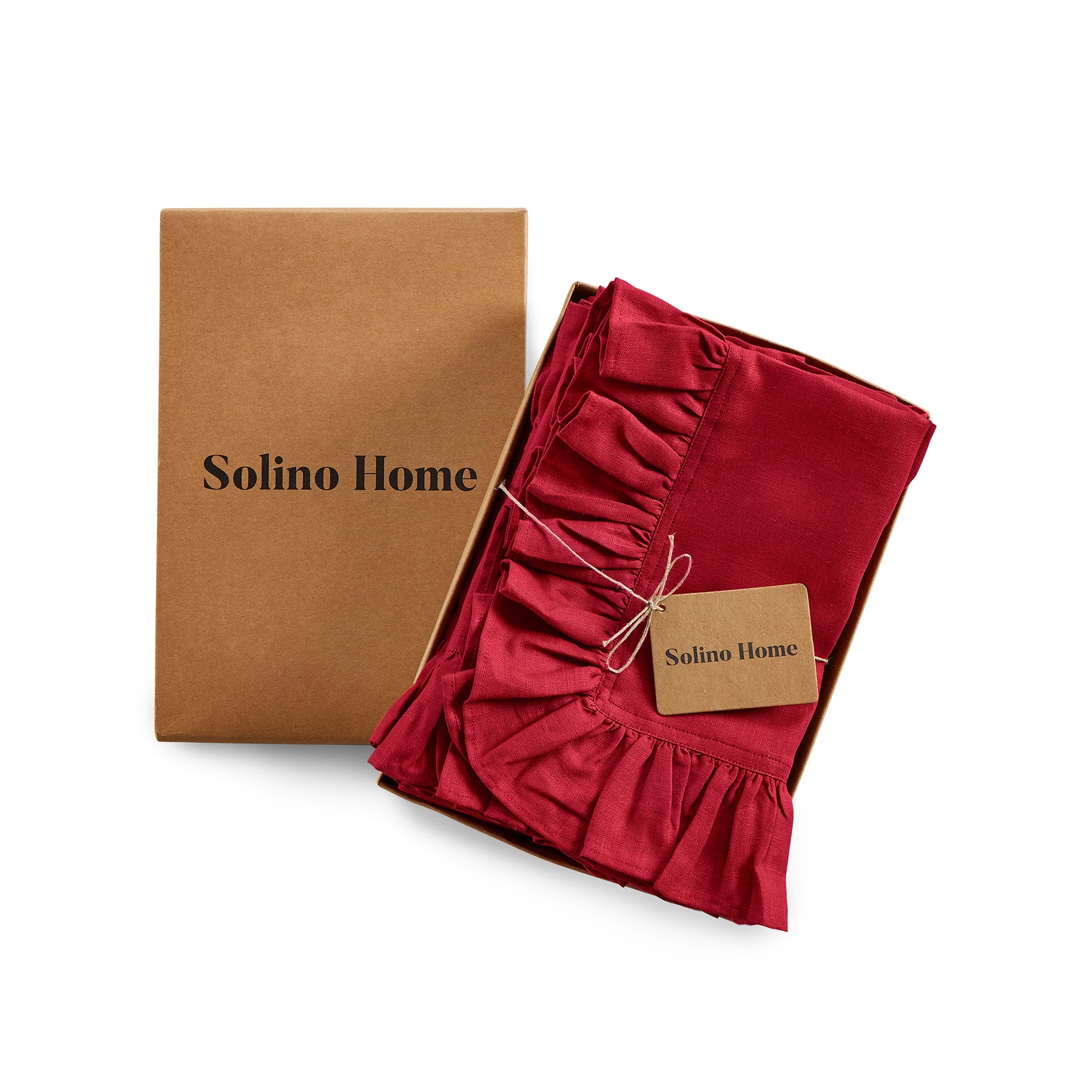 Gabrielle Ruffle Napkins Set of 4 - Elegant Cotton Dinner Napkins for Formal Dining, Wedding, and Special Occasions