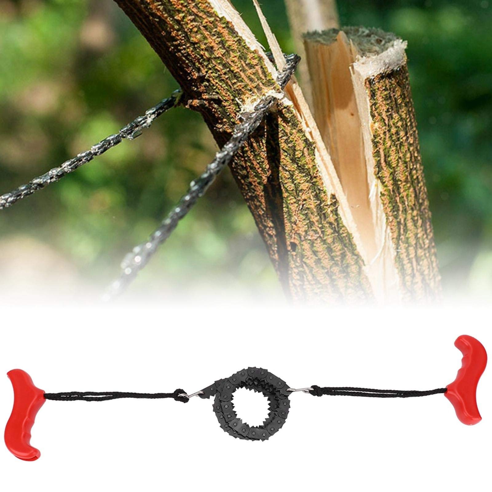 EVTSCAN Survival Chainsaw - Portable Folding Hand Chainsaw with Sharp Teeth for Camping, Hiking, Hunting | Emergency Gear for Outdoor Adventures & Wilderness Survival