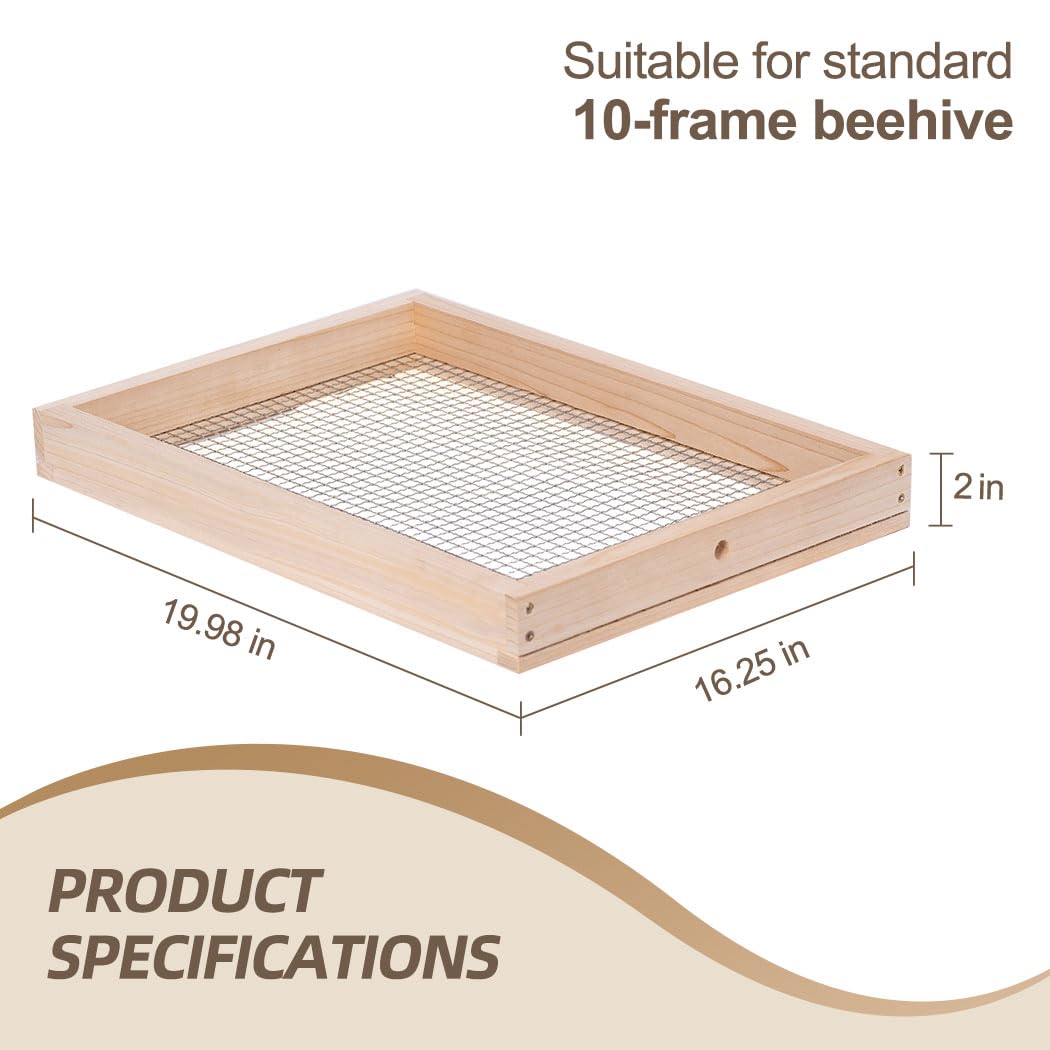 10 Frame Langstroth Beehive Candy Board - Winter Bee Feeder for Honey Bees | Pre-Assembled Beekeeping Supplies for Cold Weather Hive Maintenance | Ideal for Winter Feeding & Insulation