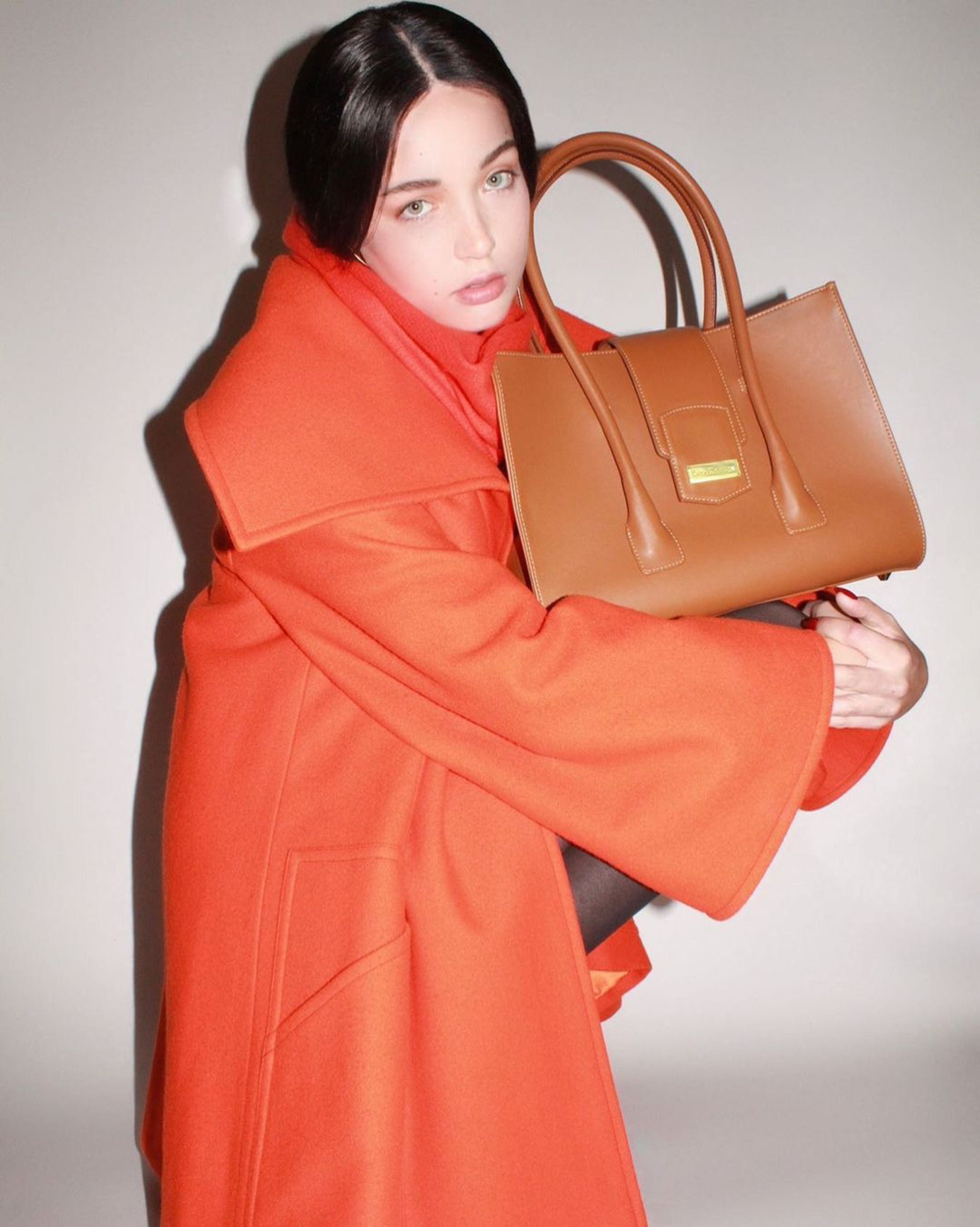 Richmond Vegan Cactus Leather Handbag - Eco-Friendly & Sustainable Maple Design | Perfect for Work, Travel & Everyday Use