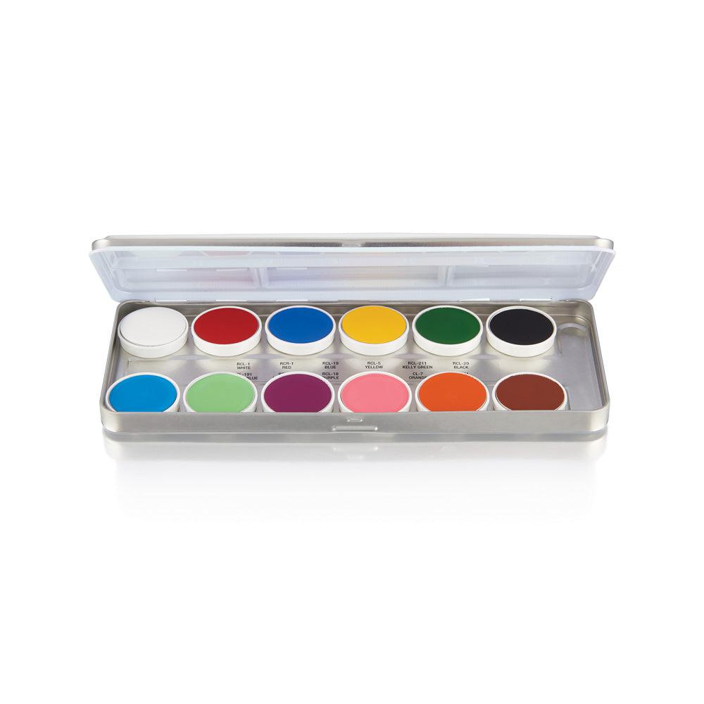 Ben Nye Master Creme Palette (LKP 12) - Professional Makeup Kit for Theater, Film & Special FX - Perfect for Halloween & Cosplay