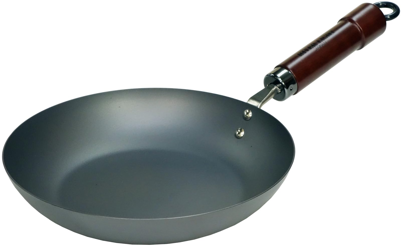 Riverlight K1218 Nitrided Iron Frying Pan - 7.1 Inch (18cm) Wok - Induction Compatible, Rust Resistant Cookware for Stir-Fry, Sautéing & Asian Cooking