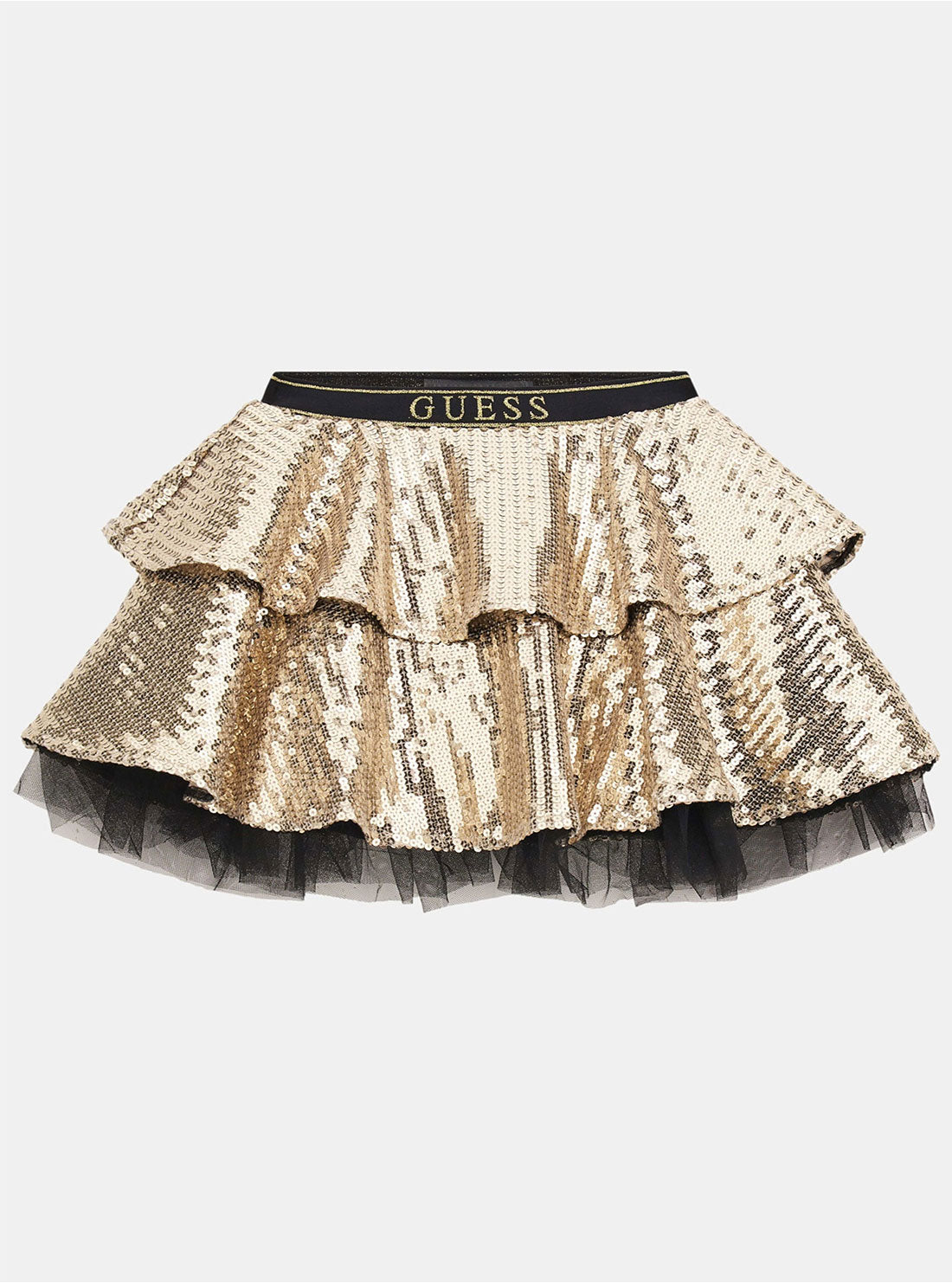 Gold Sequins Midi Skirt for Women - Elegant Party Dress with Shimmering Sequins (Size 2-7) - Perfect for Holiday Parties, Prom, Cocktail Events & Special Occasions