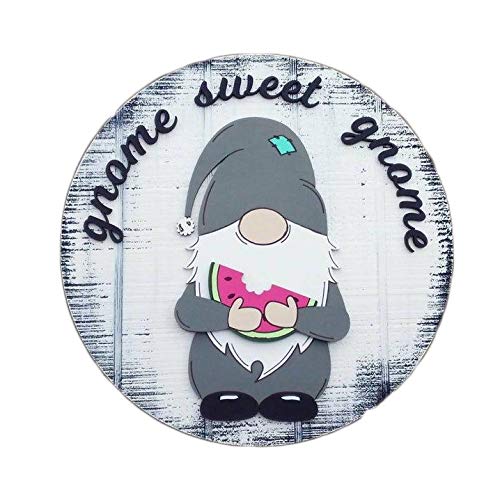 Multicolor Seasonal Gnome Door Hanger - Interchangeable Holiday Welcome Sign & Desktop Ornament for Christmas, Halloween, Easter - Perfect for Front Door Decor, Mantel Display, and Office Desk Decoration