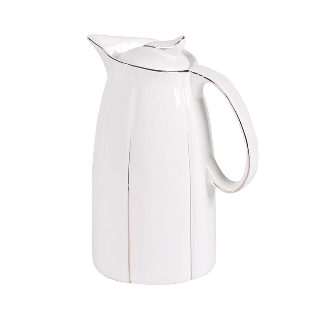 1.5L Ceramic Water Pitcher - Large Capacity Cold Kettle Jug, BPA-Free & Explosion-Proof for Home, Office & Outdoor Use | Perfect for Iced Tea, Lemon Water & Refreshing Drinks