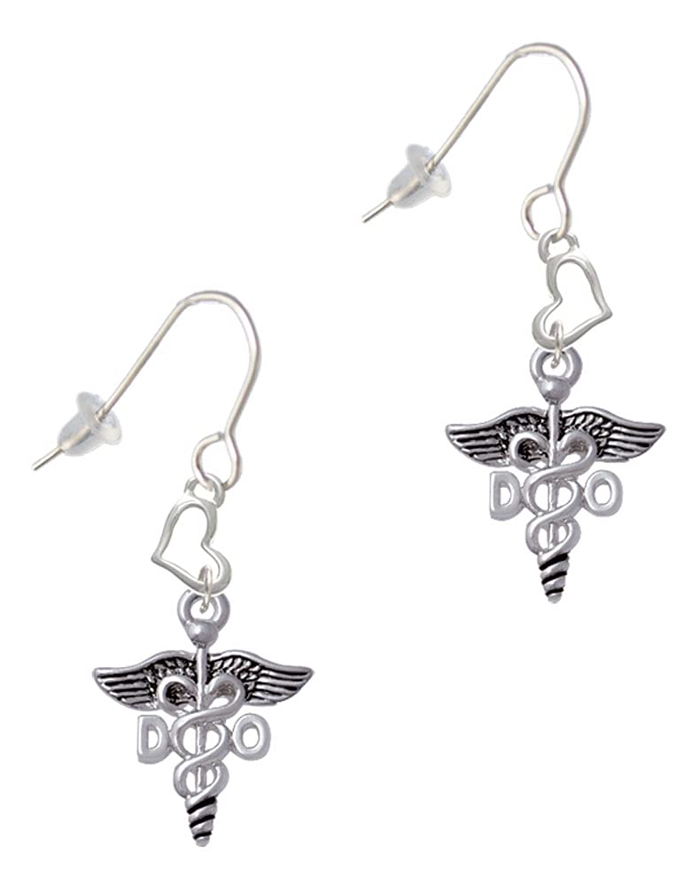 Silver Caduceus Doctor Earrings - Perfect for Medical Professionals