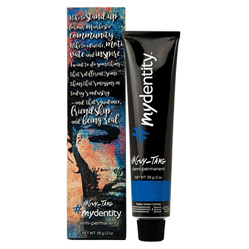 Guy Tang #mydentity 1A Black Ash Demi-Permanent Hair Color 2.0 Oz - Professional Salon Quality Hair Dye for Dark Brown to Black Shades, Perfect for At-Home Hair Coloring & Touch-Ups