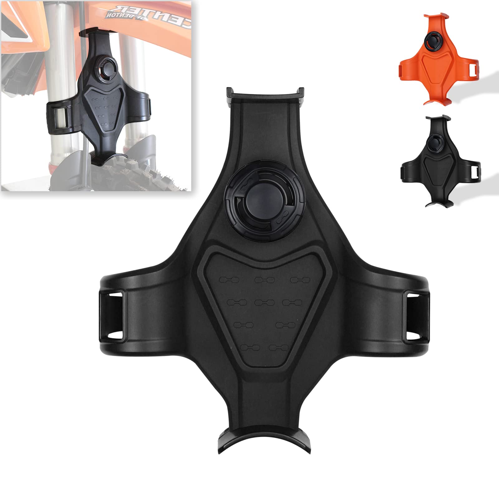 Dirt Bike Fork Saver - Universal Plastic Front Fork Support Guard Brace for Dirtbike Transportation Protection & Seal Saver (Black) | Ideal for Motorcycle Storage, Shipping & Trailering
