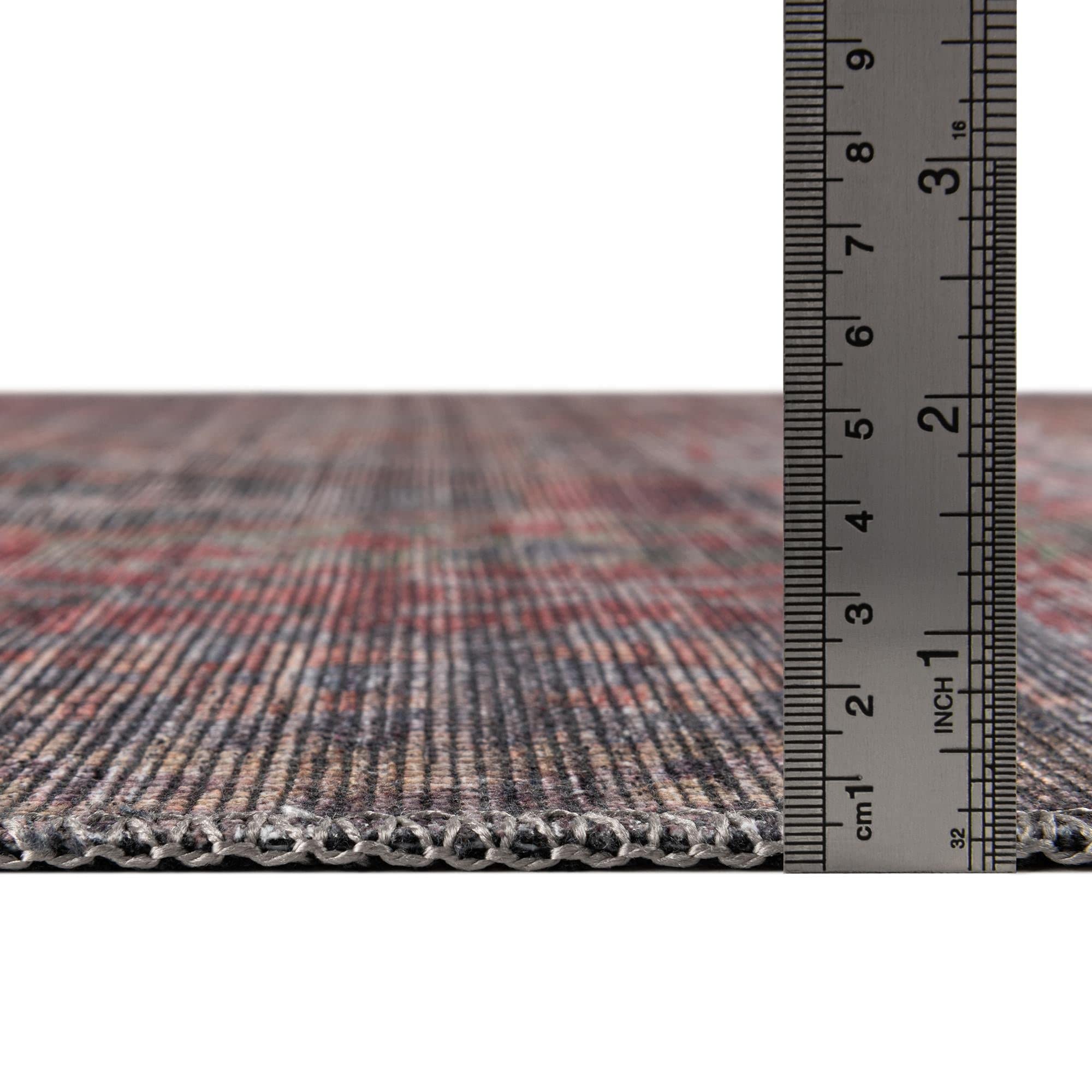 Washable 14 Ft Runner Rug - Blue Flatweave Hallway & Entryway Rug | Sisu Collection by Rugs.com | Durable & Easy Clean for High Traffic Areas, Living Rooms & Bedrooms