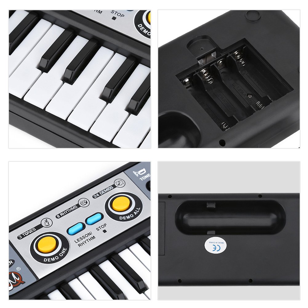 VGEBY1 37-Key Electric Digital Piano Keyboard for Kids - Portable ABS Plastic Piano with Built-in Speakers, Perfect for Beginners, Home Practice & Music Learning