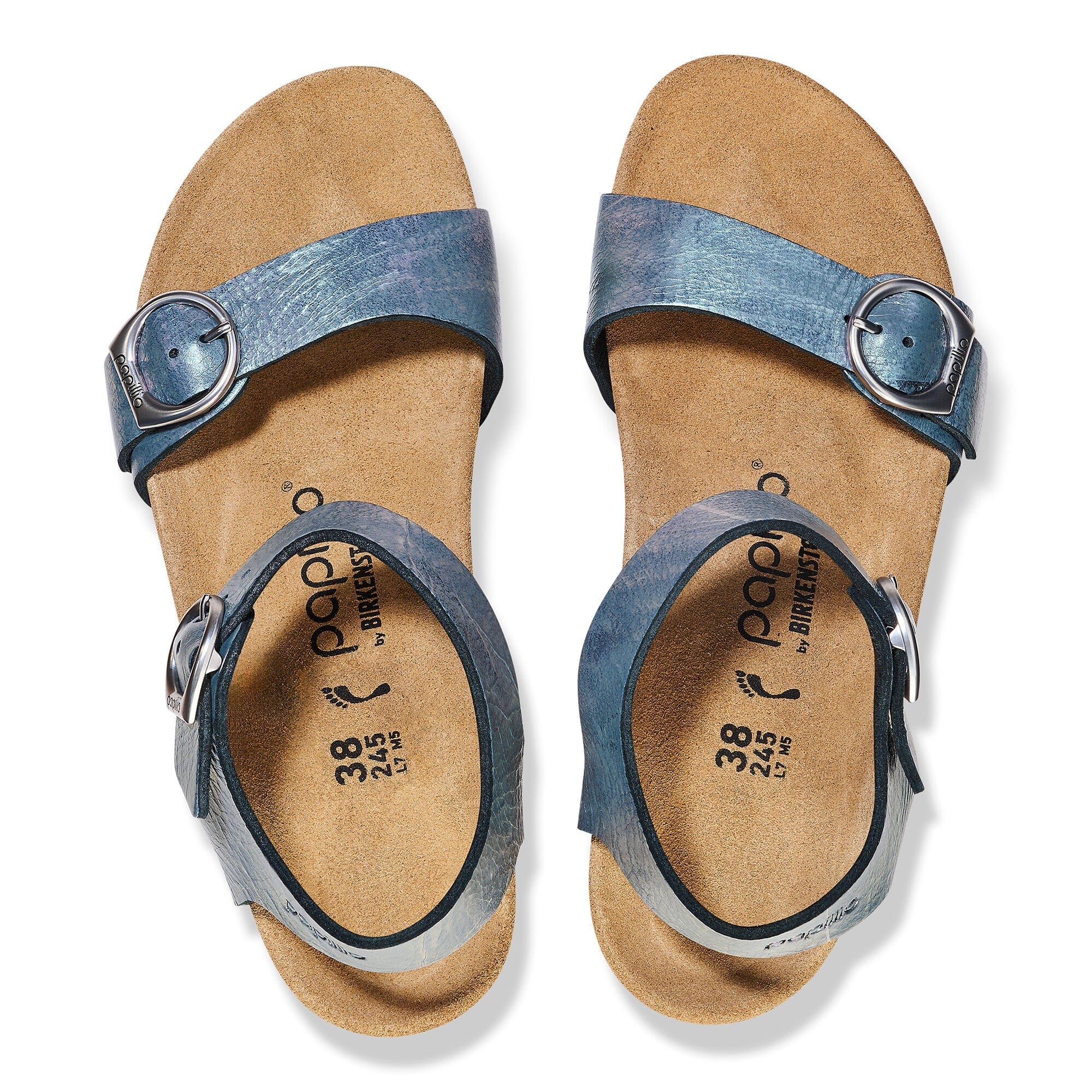 BIRKENSTOCK SOLEY NUBUCK Leather Sandals for Women - Comfortable Cork Footbed Slides - Perfect for Beach, Pool, and Summer Outfits