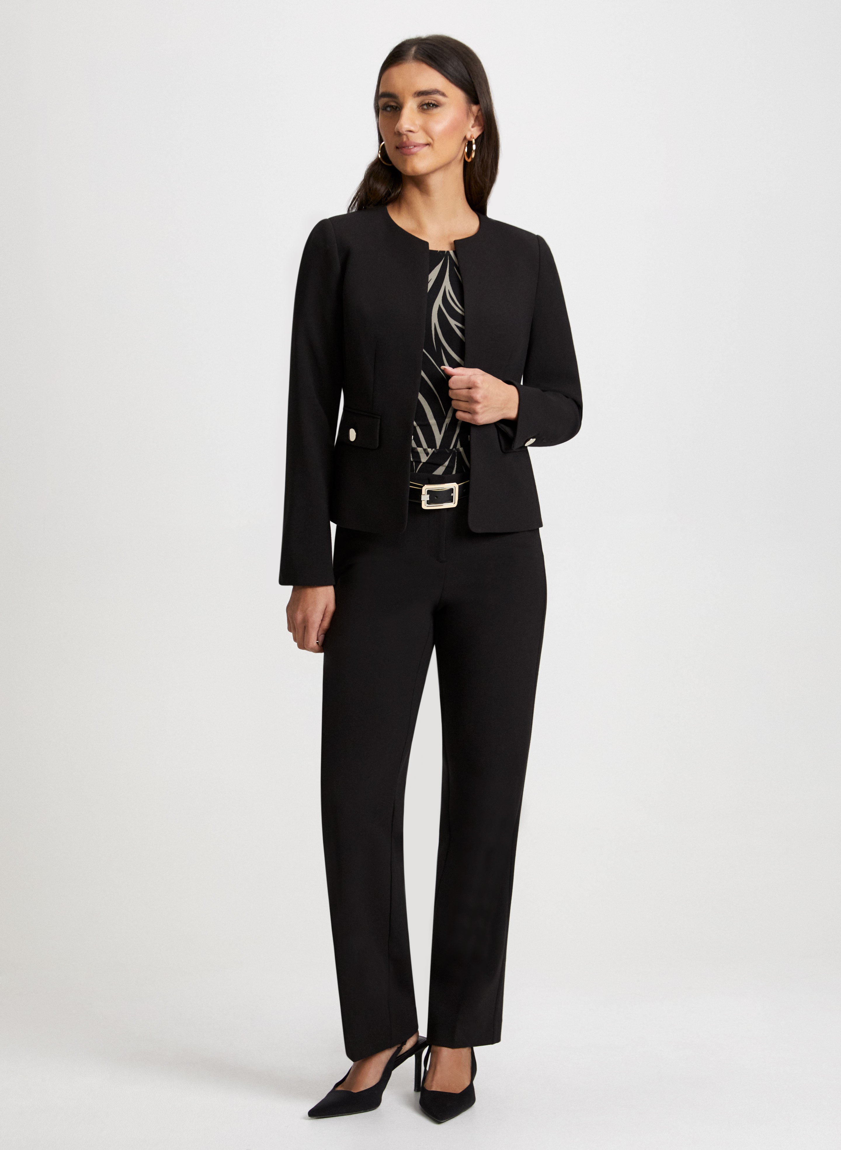 Stylish Button Detail Jacket & Slim Fit Pants Set - Trendy Office Wear & Casual Outfit for Men | Perfect for Business Meetings, Date Nights & Smart Casual Occasions