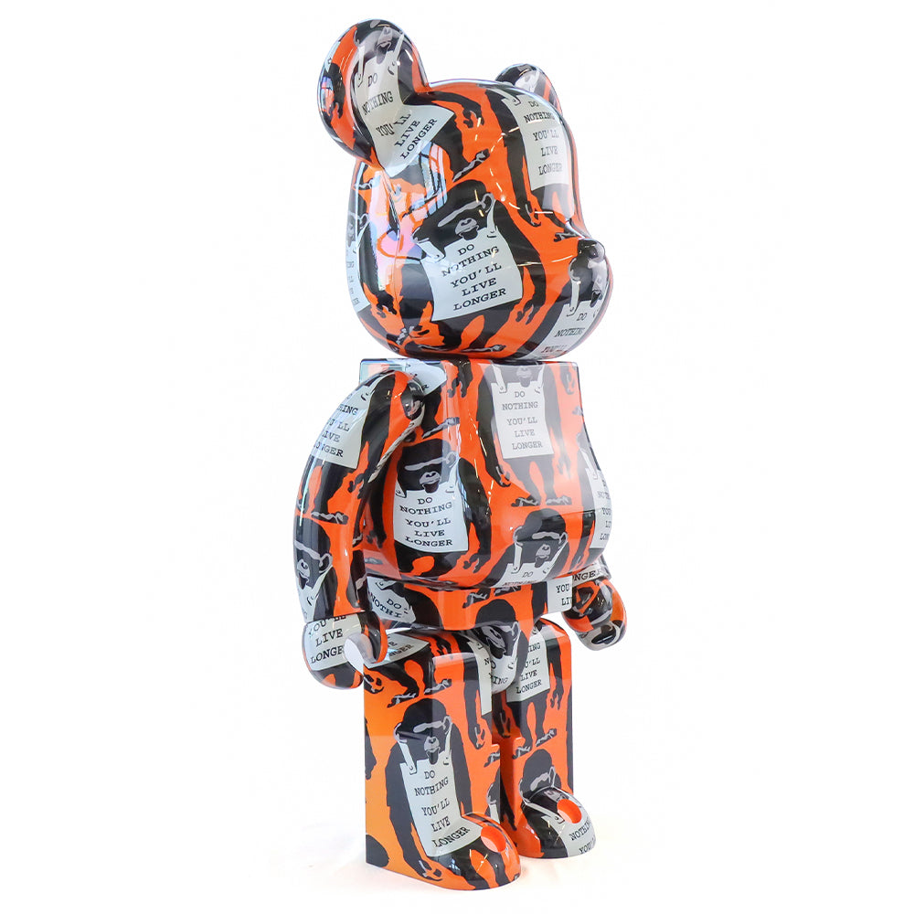 1000% Bearbrick Monkey Sign by Banksy - Limited Edition Designer Collectible Art Toy for Home Decor & Street Art Enthusiasts | Perfect for Display in Living Rooms, Offices, or Art Collections