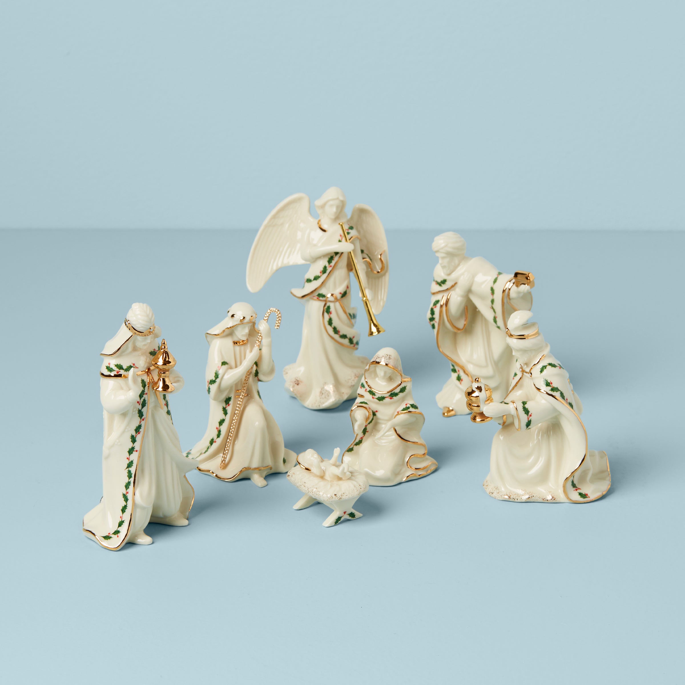 7 Piece Mini Nativity Set - Christmas Nativity Scene Figurines for Home Decor, Holiday Display & Gift Giving - Perfect for Tabletop, Mantel or Christmas Village