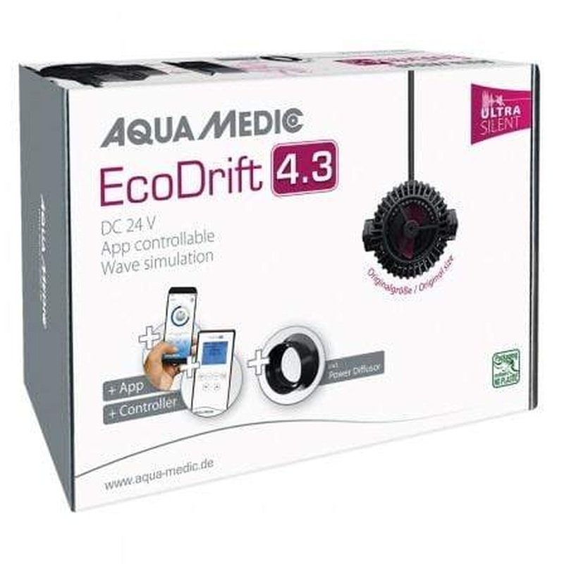 Aqua Medic EcoDrift 4.3 WiFi Wave Maker Pump with App Control - Perfect for Saltwater Aquariums & Reef Tanks