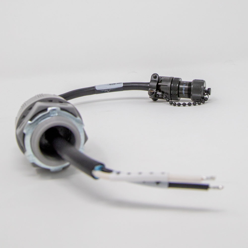 1FT DC Power Cable with Cord Grip Fitting - Heavy Duty Power Cord for Electronics, CCTV, LED Lights - Secure Connection for Home & Office Use