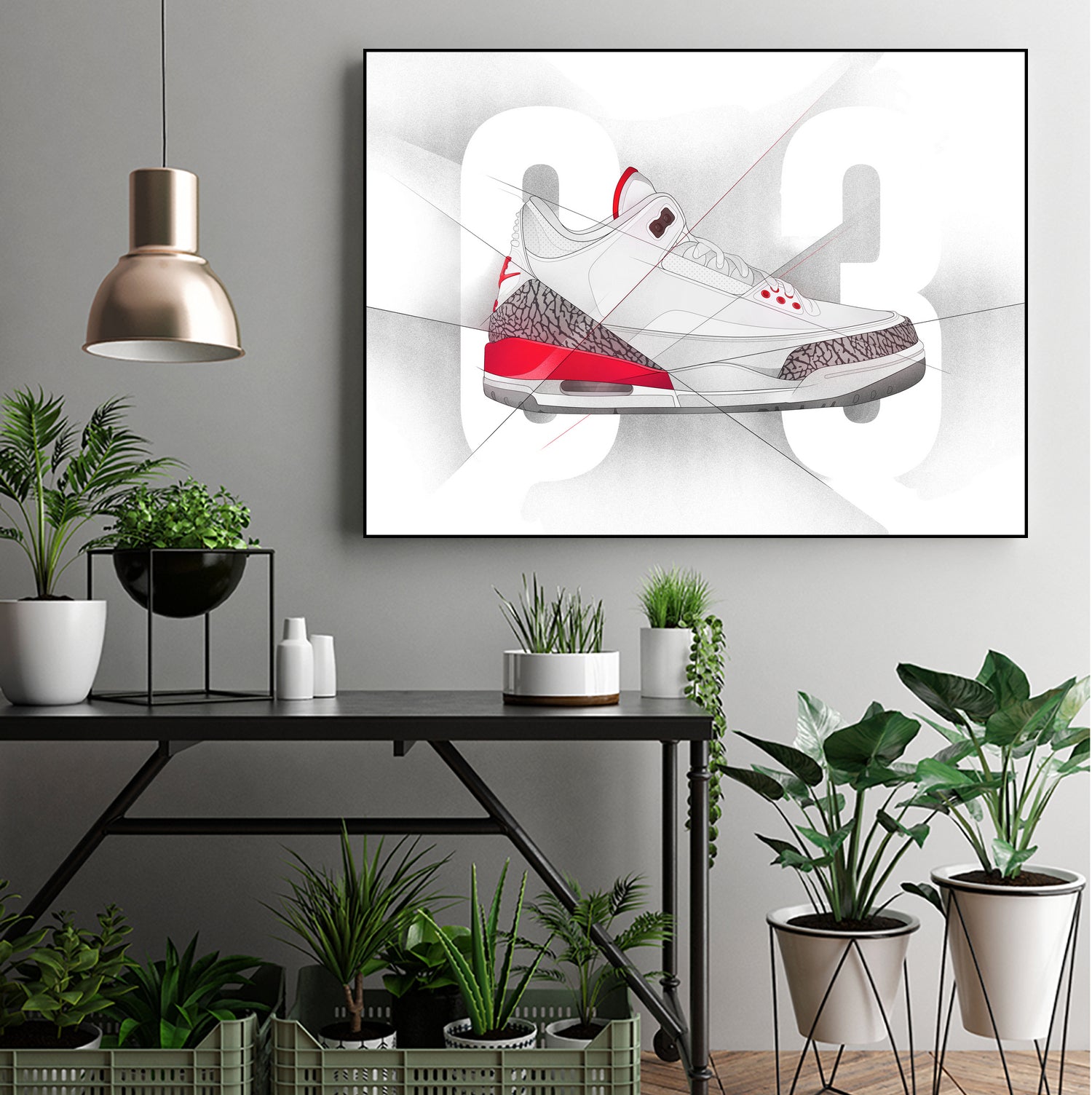 Air Jordan 03S Retro Basketball Shoes for Men - High Top Sneakers with Cushioning - Perfect for Streetwear, Gym & Casual Wear